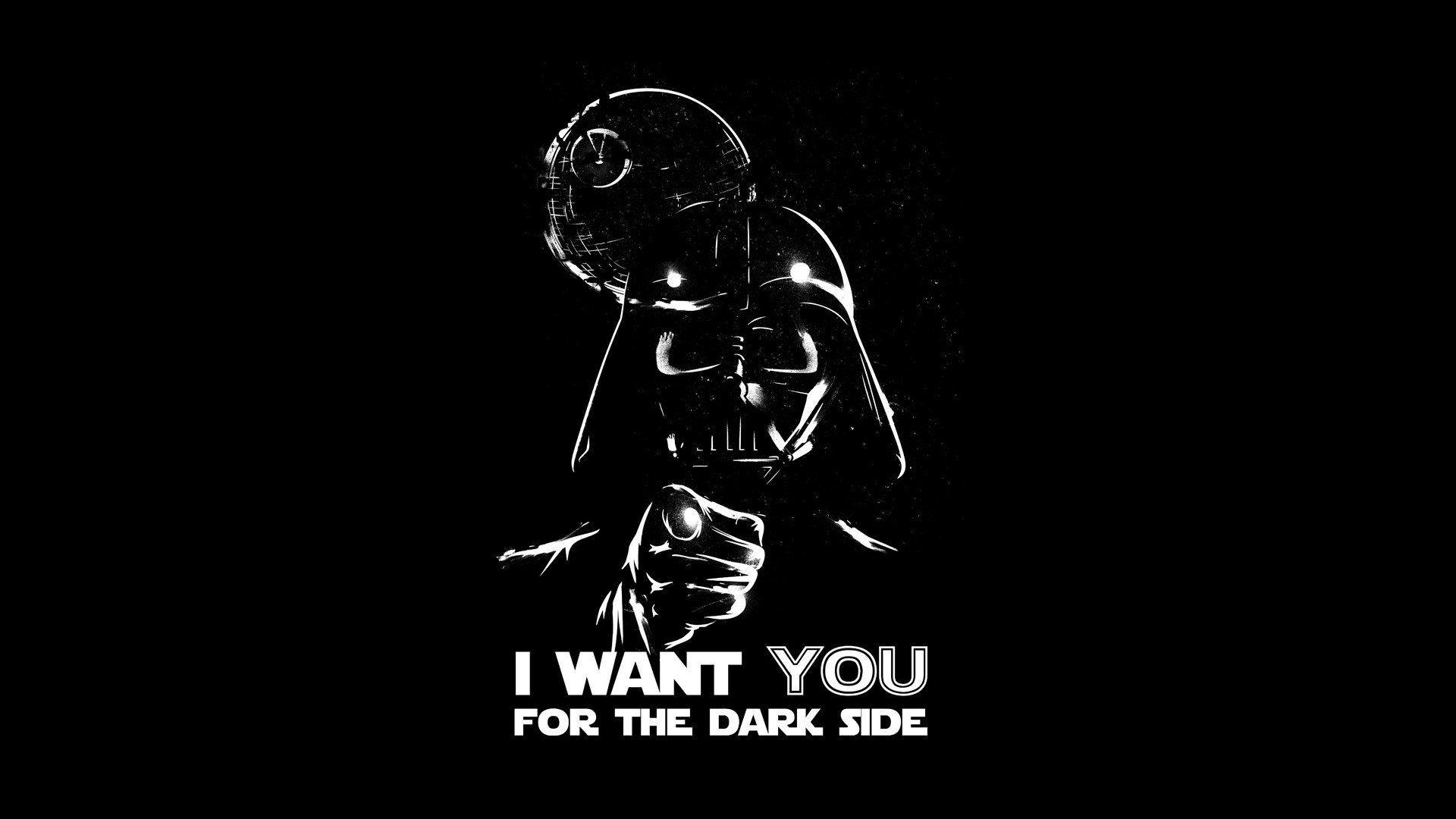 Abstract Black Background Dark Side Darth Vader Death Star