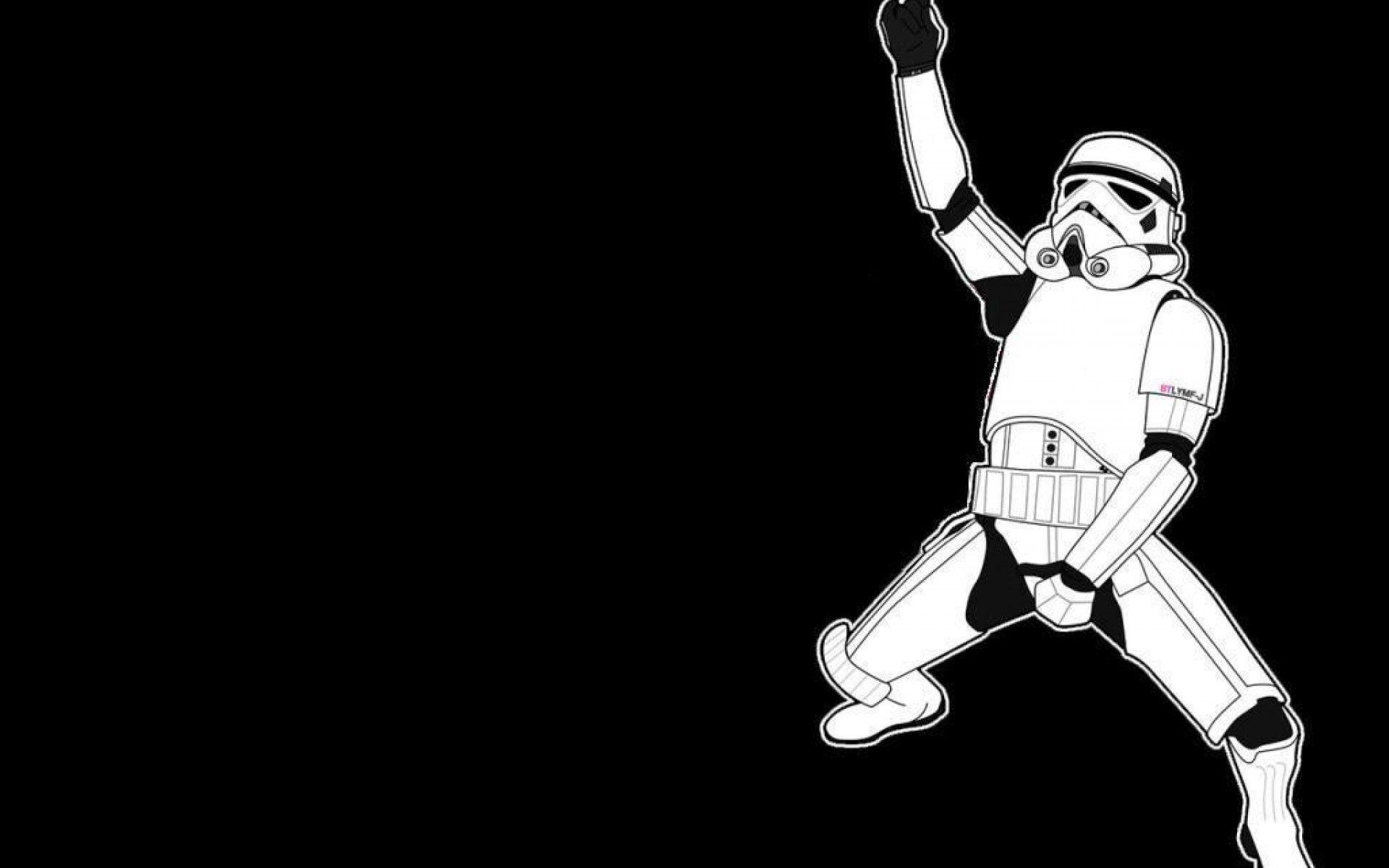 ScreenHeaven: Star Wars black background stormtroopers desktop