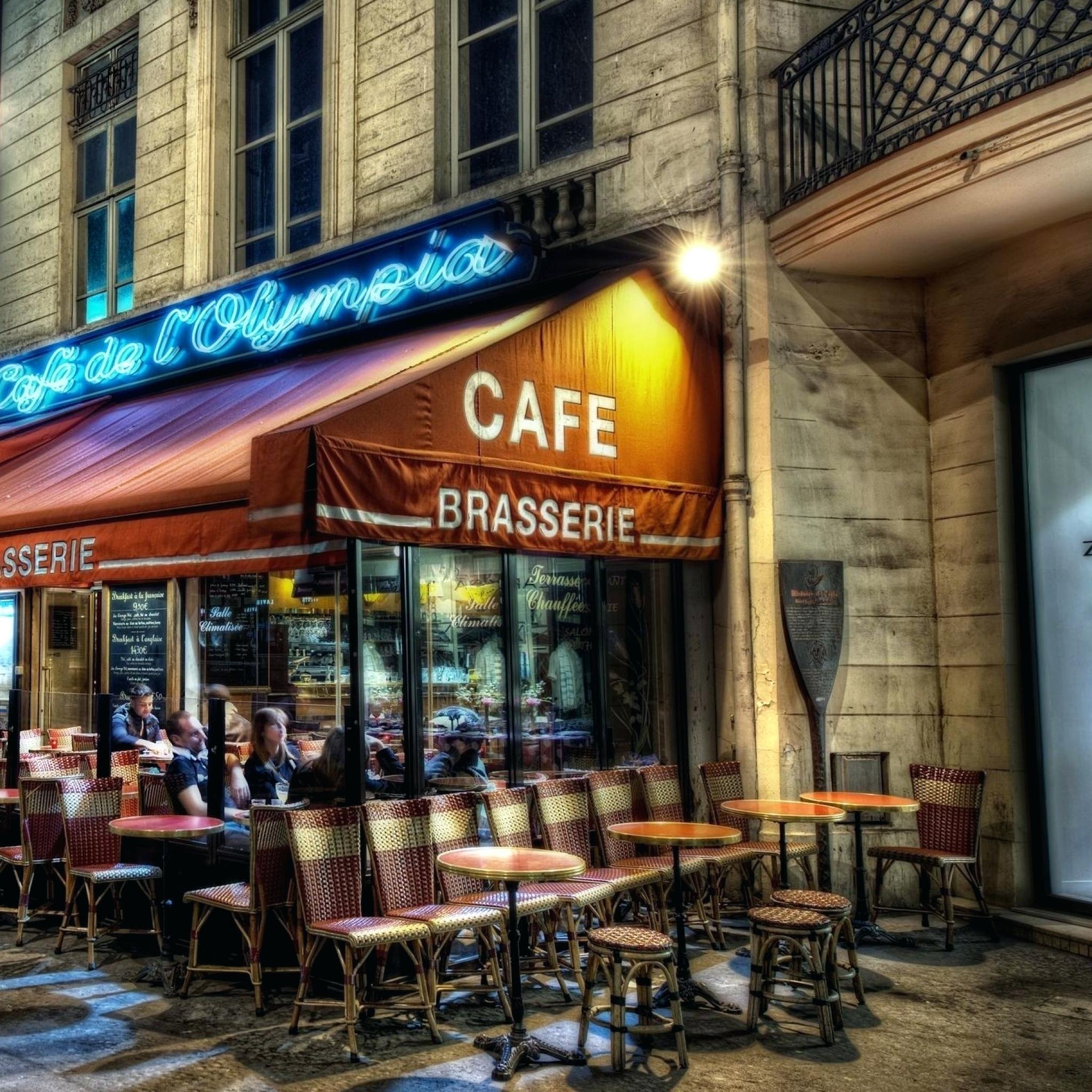 Paris Cafe Wallpaper Download Cafes Street Party Romance Wallpaper
