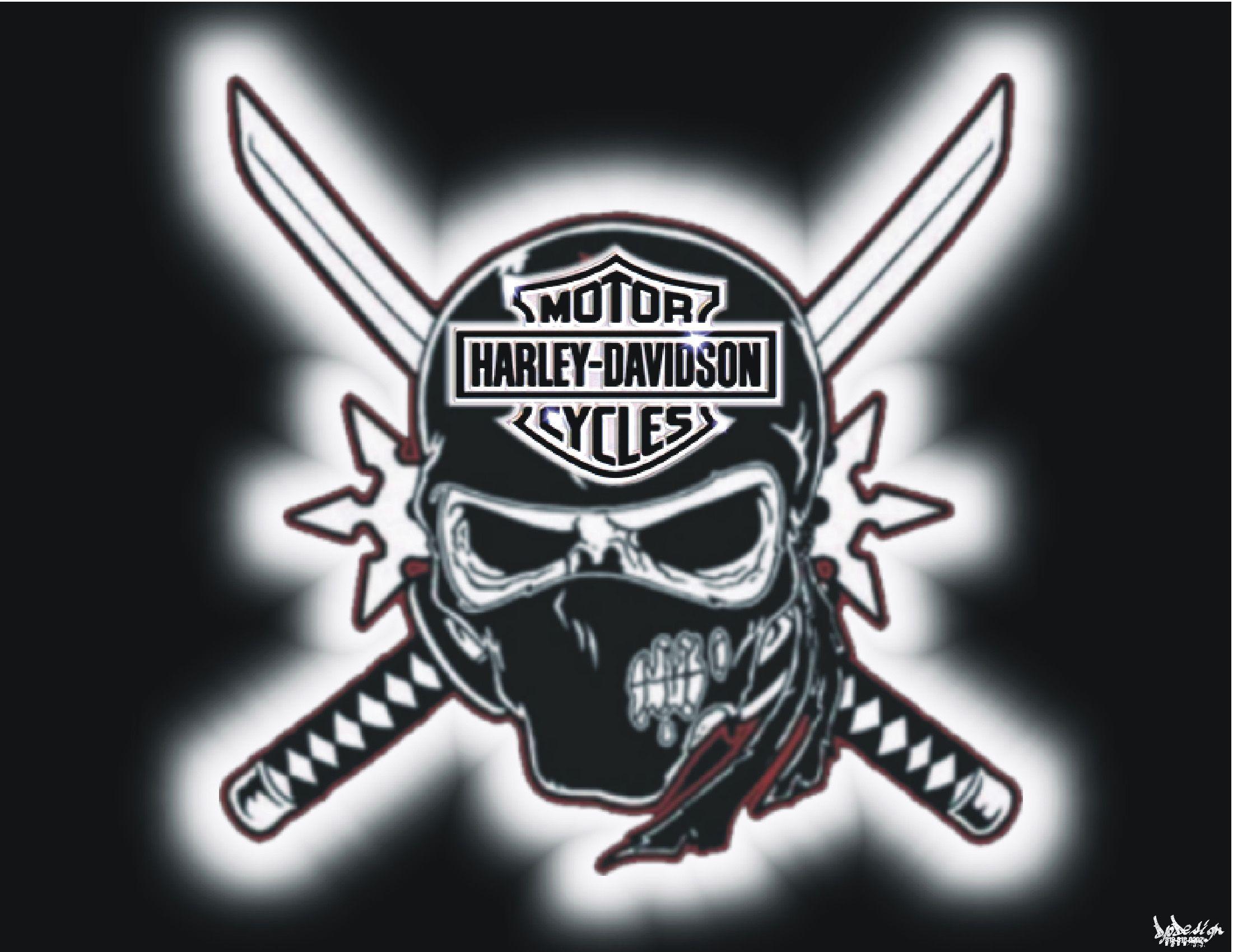 Harley Davidson Skull Logo Wallpapers Wallpaper Cave