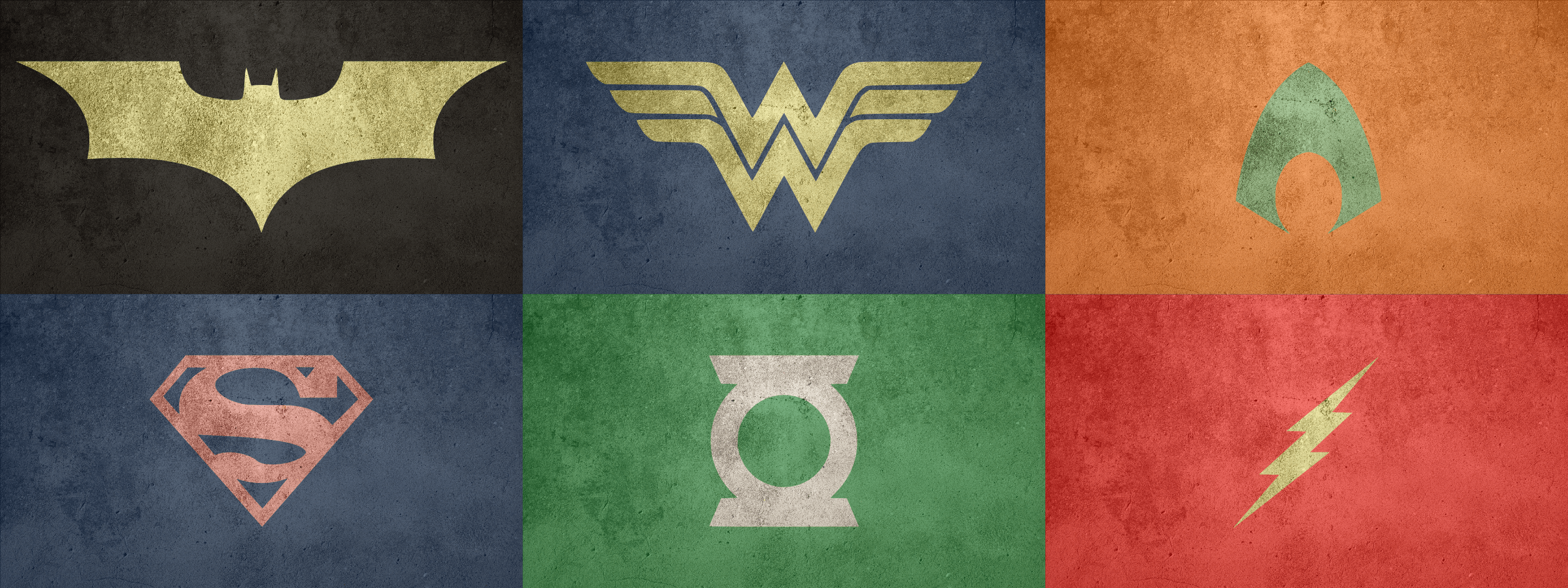Justice League logo set