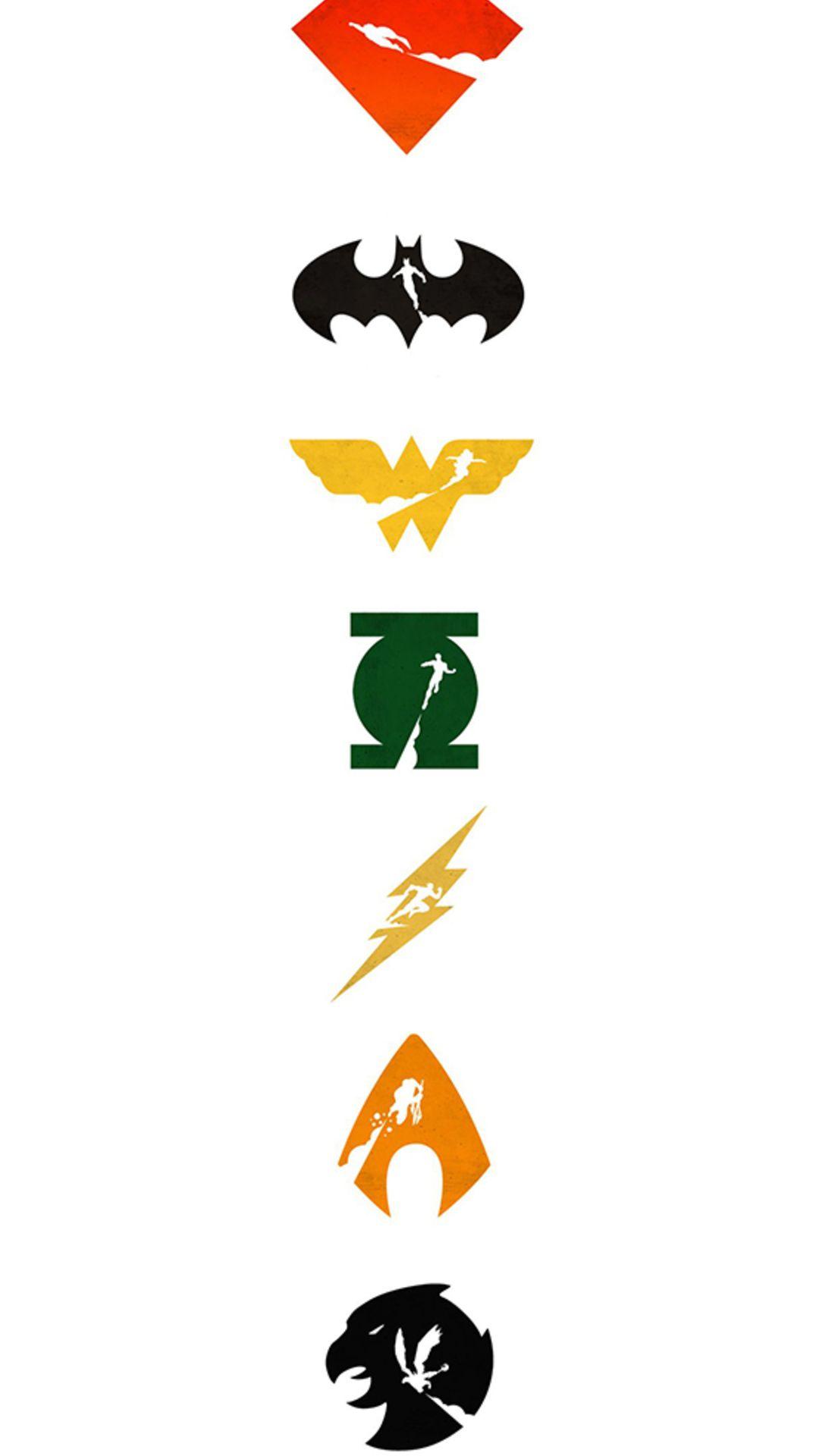 Justice League Logo Art iPhone 7, 6s, 6 Plus, Pixel xl , One
