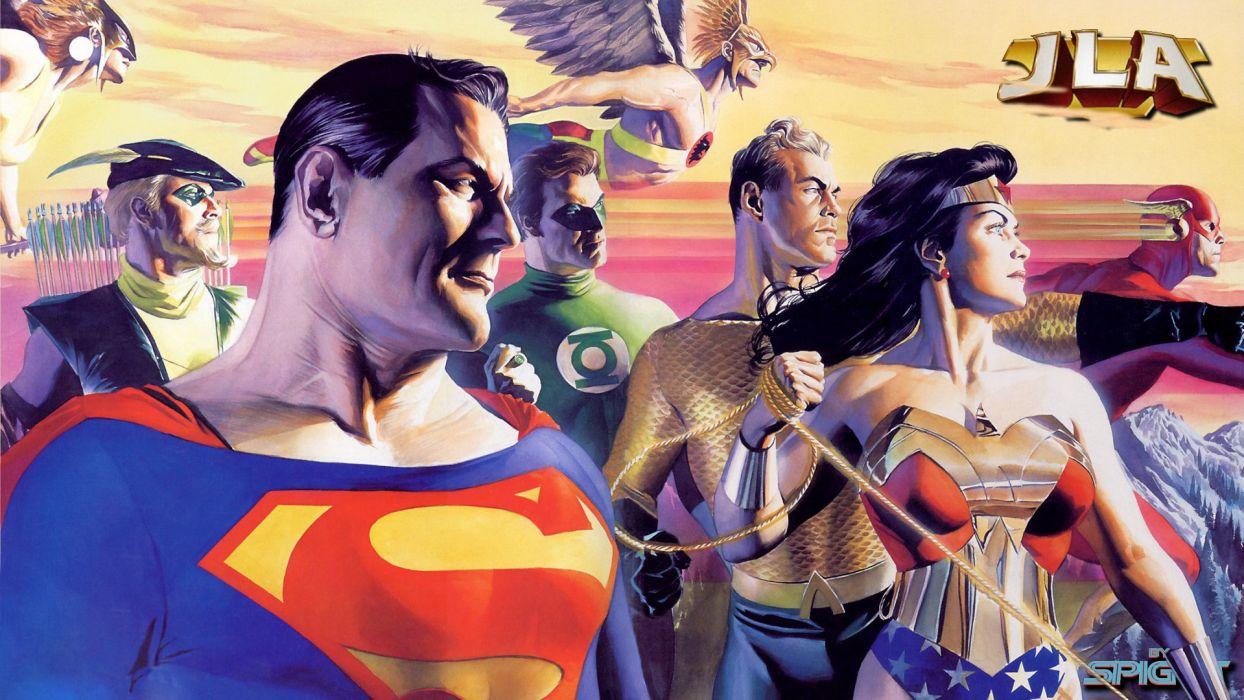 Justice League DC Green Arrow Superman Wonder Woman The Flash