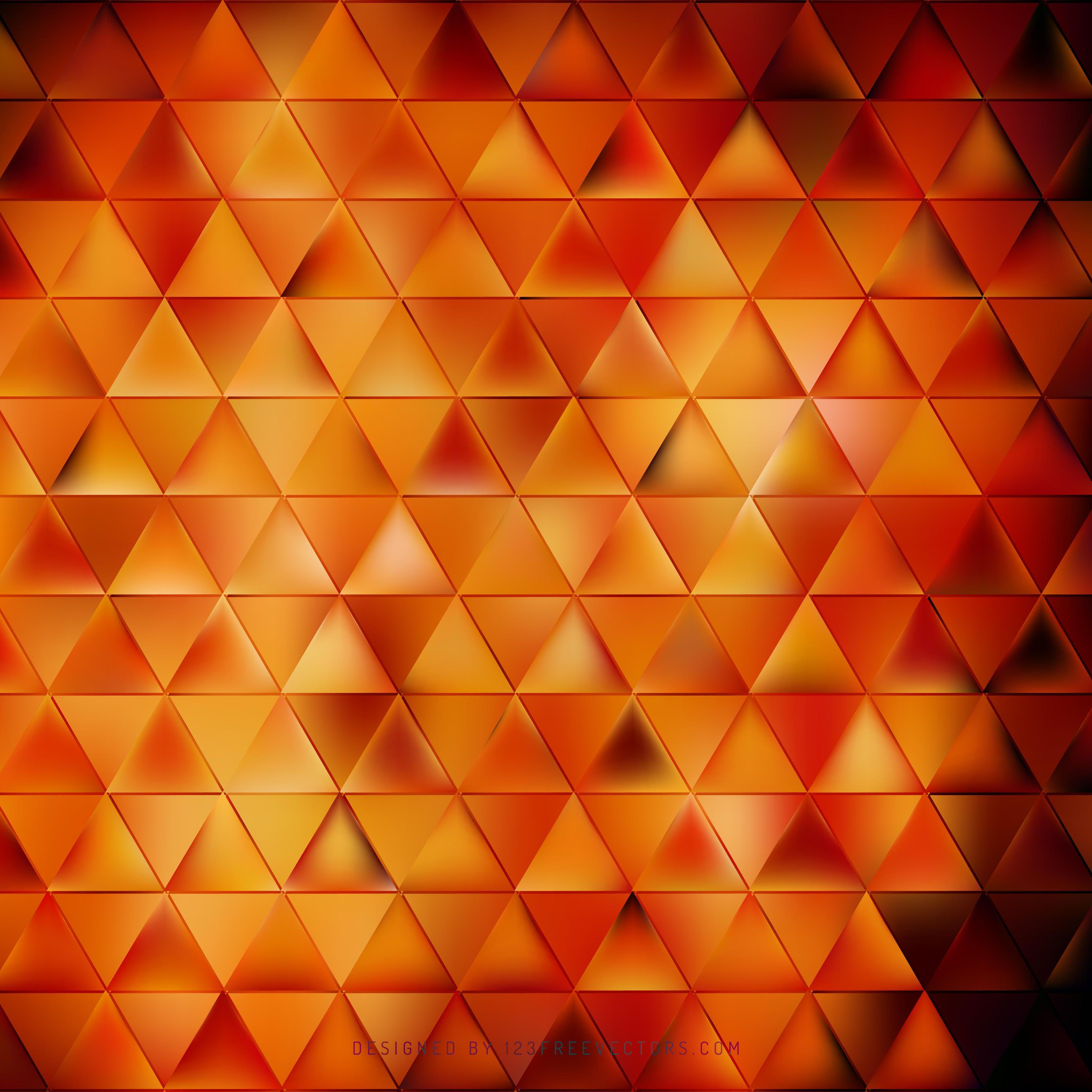 Cool Orange Triangle Background IllustratorFreevectors