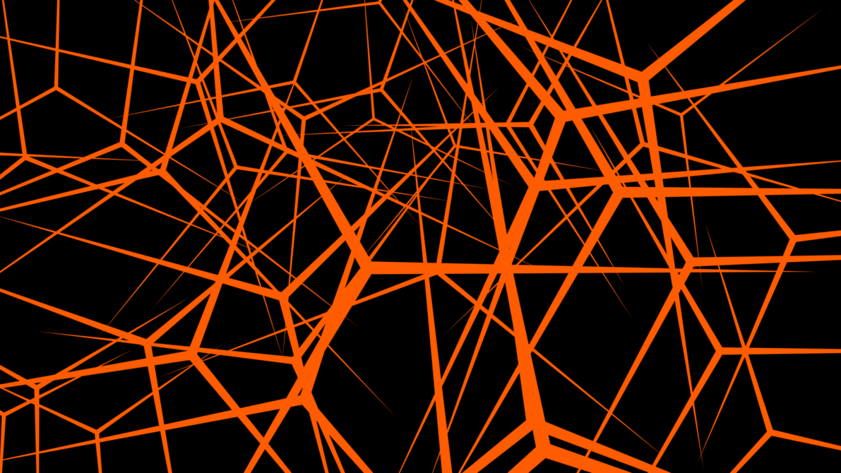 Abstract Background ''Neurons'' (Orange) 4k By Pleb Lord
