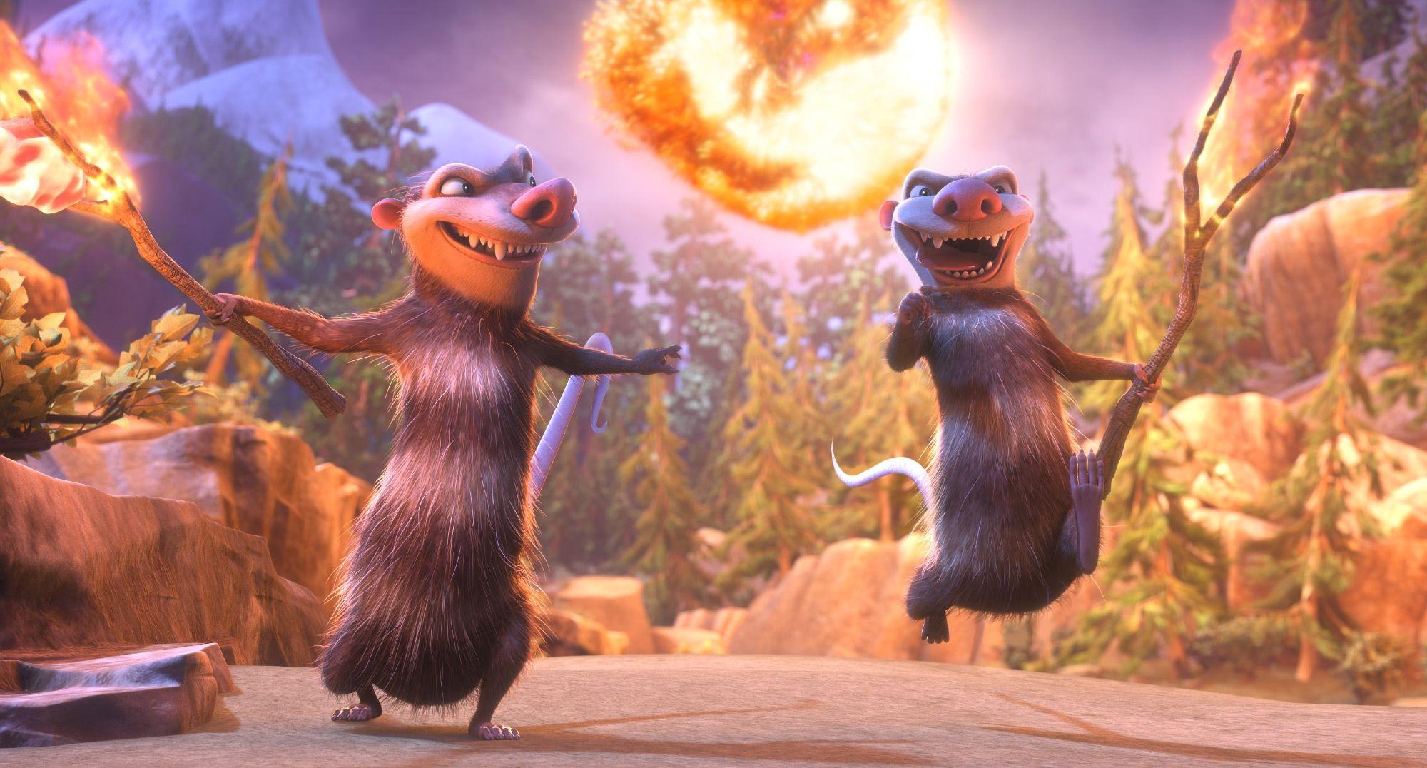 Crash and Eddie Ice Age Collision Course, HD Movies, 4k Wallpaper
