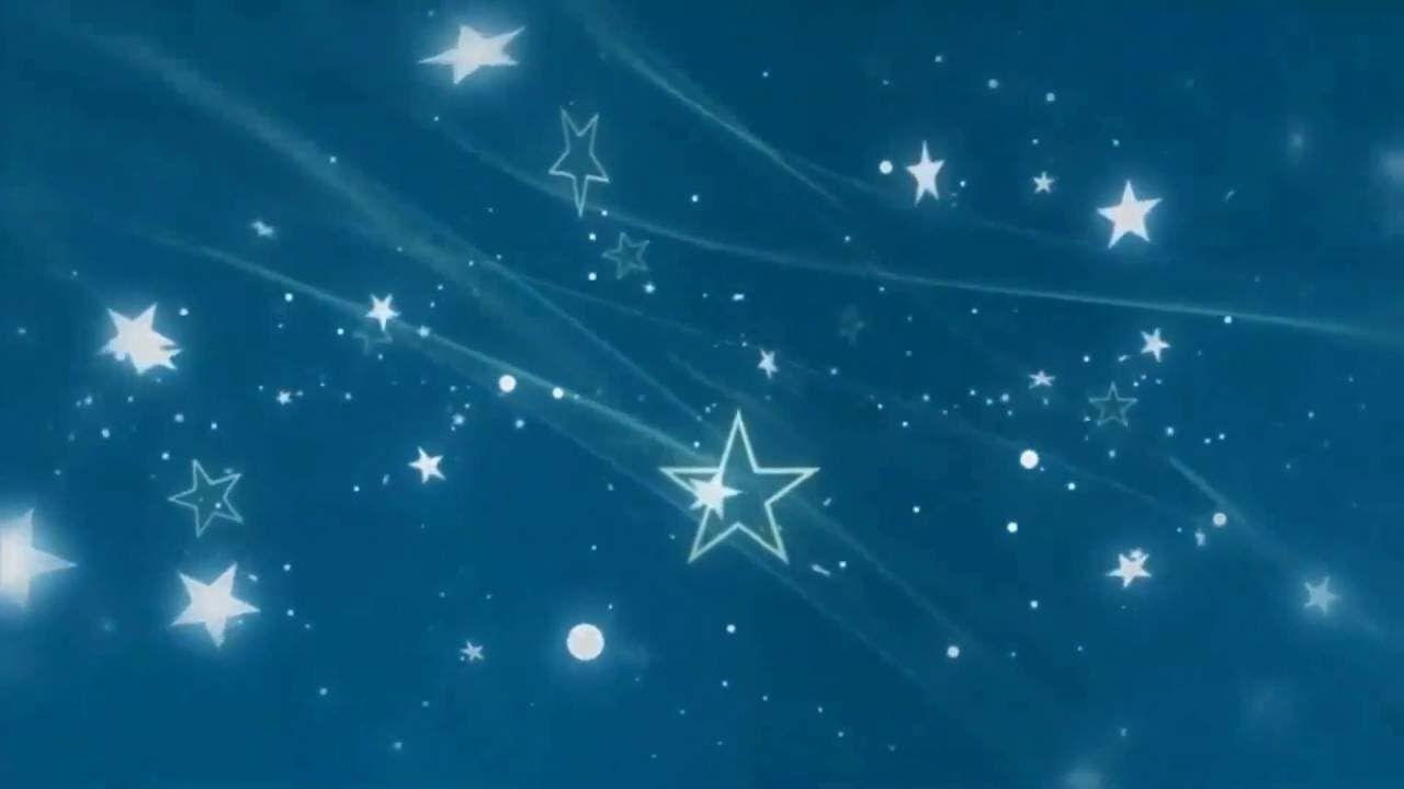 Cute Stars Video Background With Music Loop by_ Zc