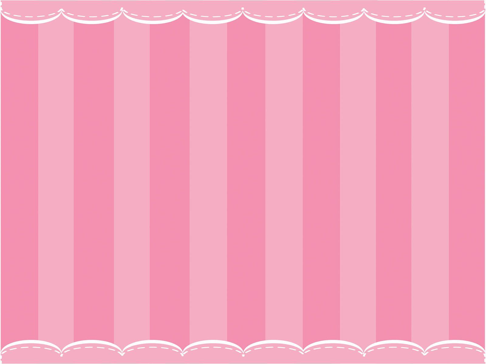 Cute Pink Curtain Powerpoint PPT