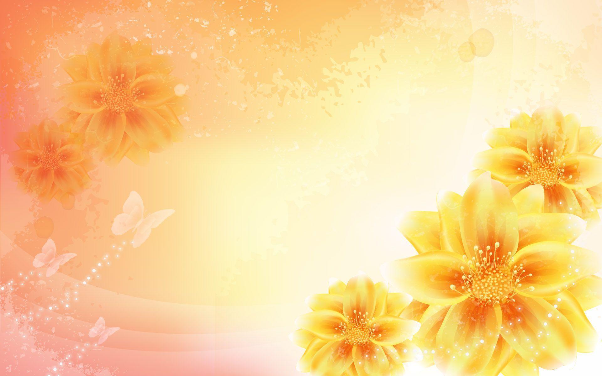 Yellow Flower Background HD Wallpaper, Background Image