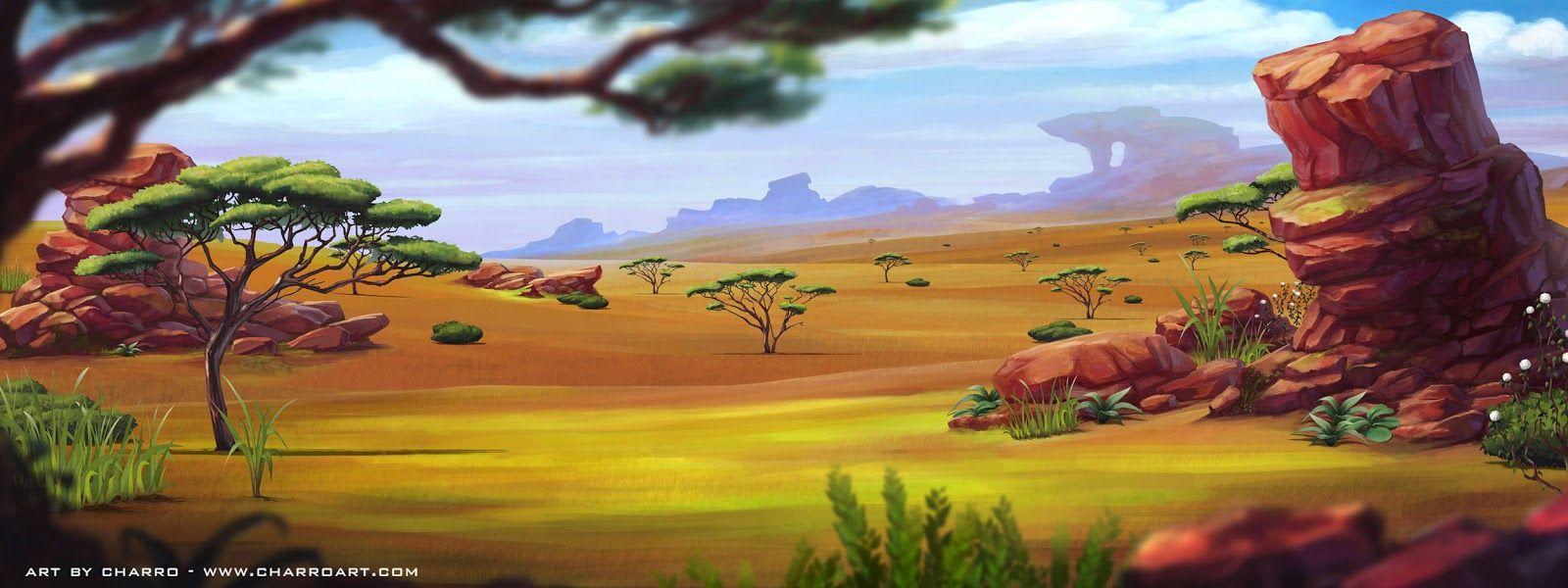 CHARRO illustrator: Video Game Background Art