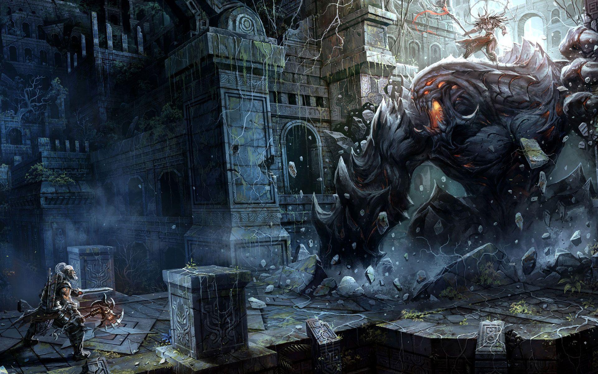 What game is featured on Discord's background?