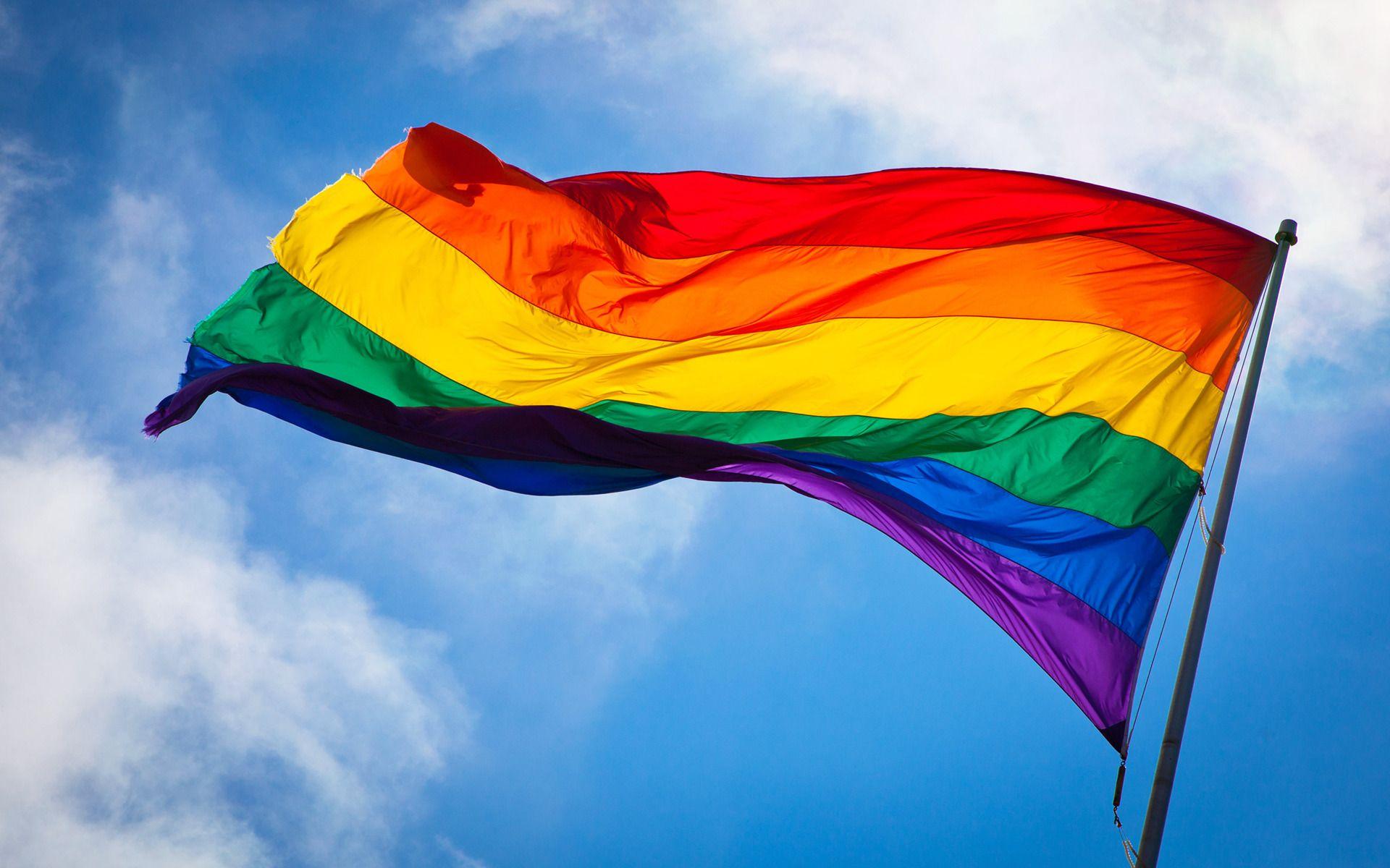 gay, Pride, Flag, Rainbows, Colorful, Sky, Clouds, San Francisco