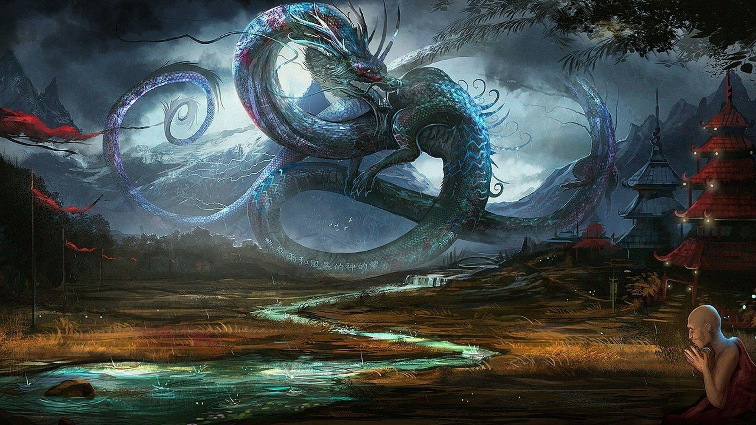 Wide HDQ 3D Chinese Dragon Wallpapers.