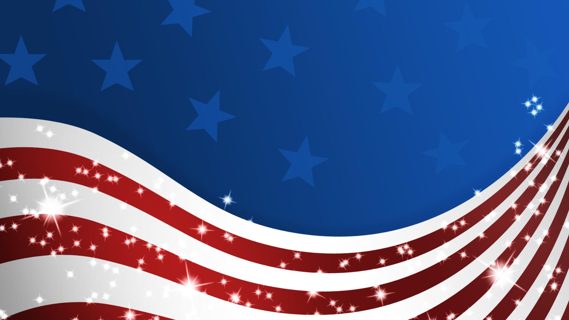 American Patriotic Flag HD Desktop Background