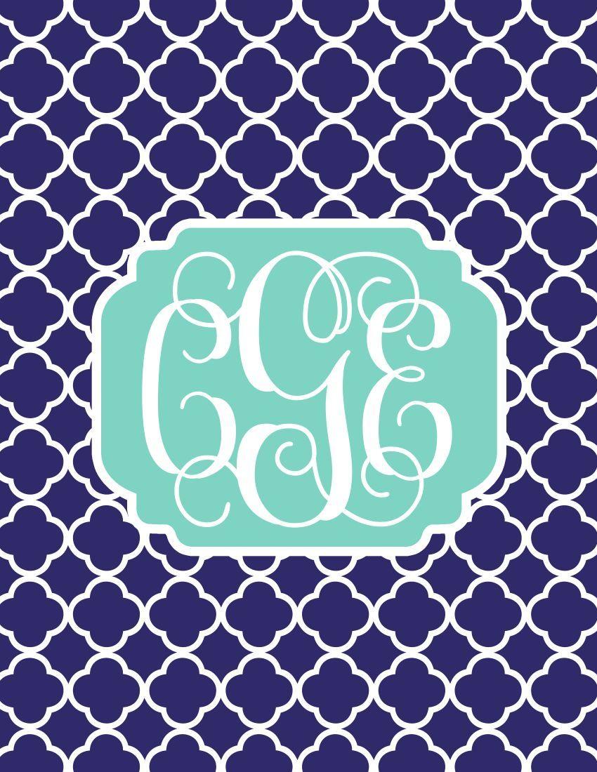 Monogram Backgrounds For Computer