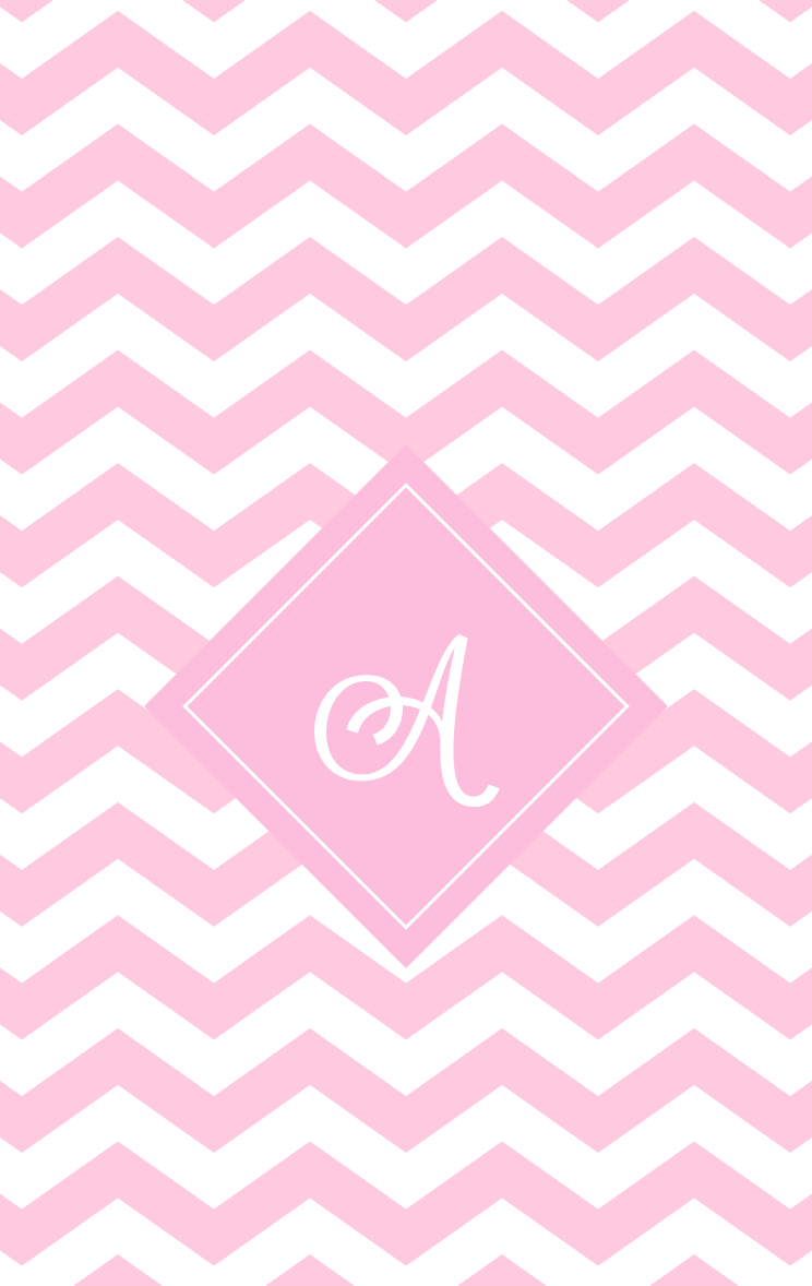 Monogrammed wallpaper. Even my phone wants to look cute