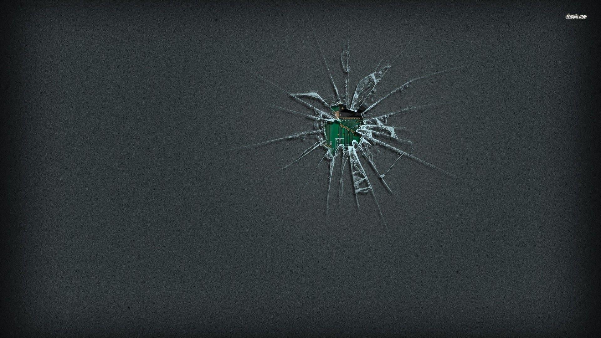 Cracked iPhone Screen Background