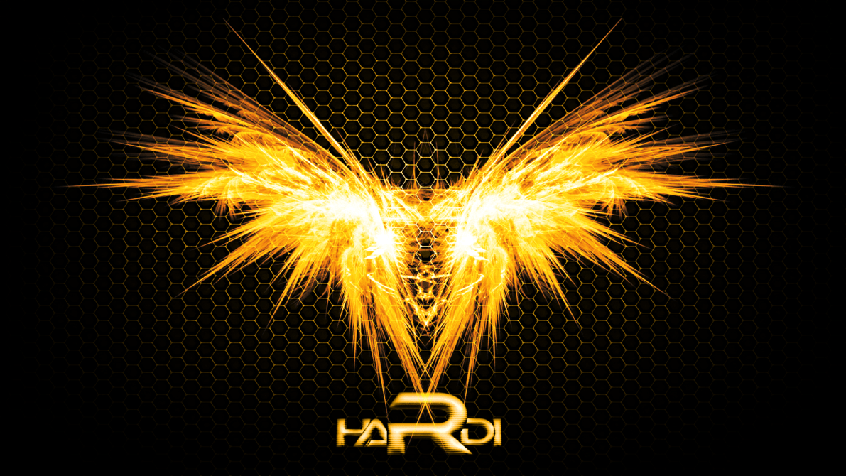 Hardi's Logo on fire! (Wallpaper)(With font)