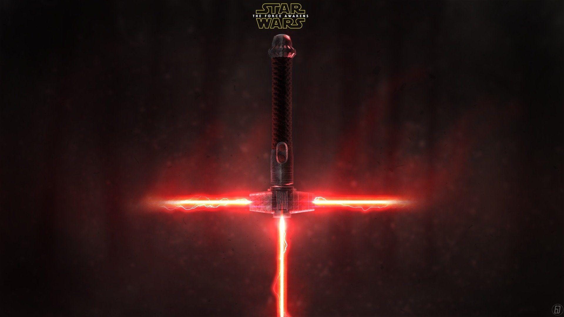 kylo Ren's lightsaber HD Wallpaper