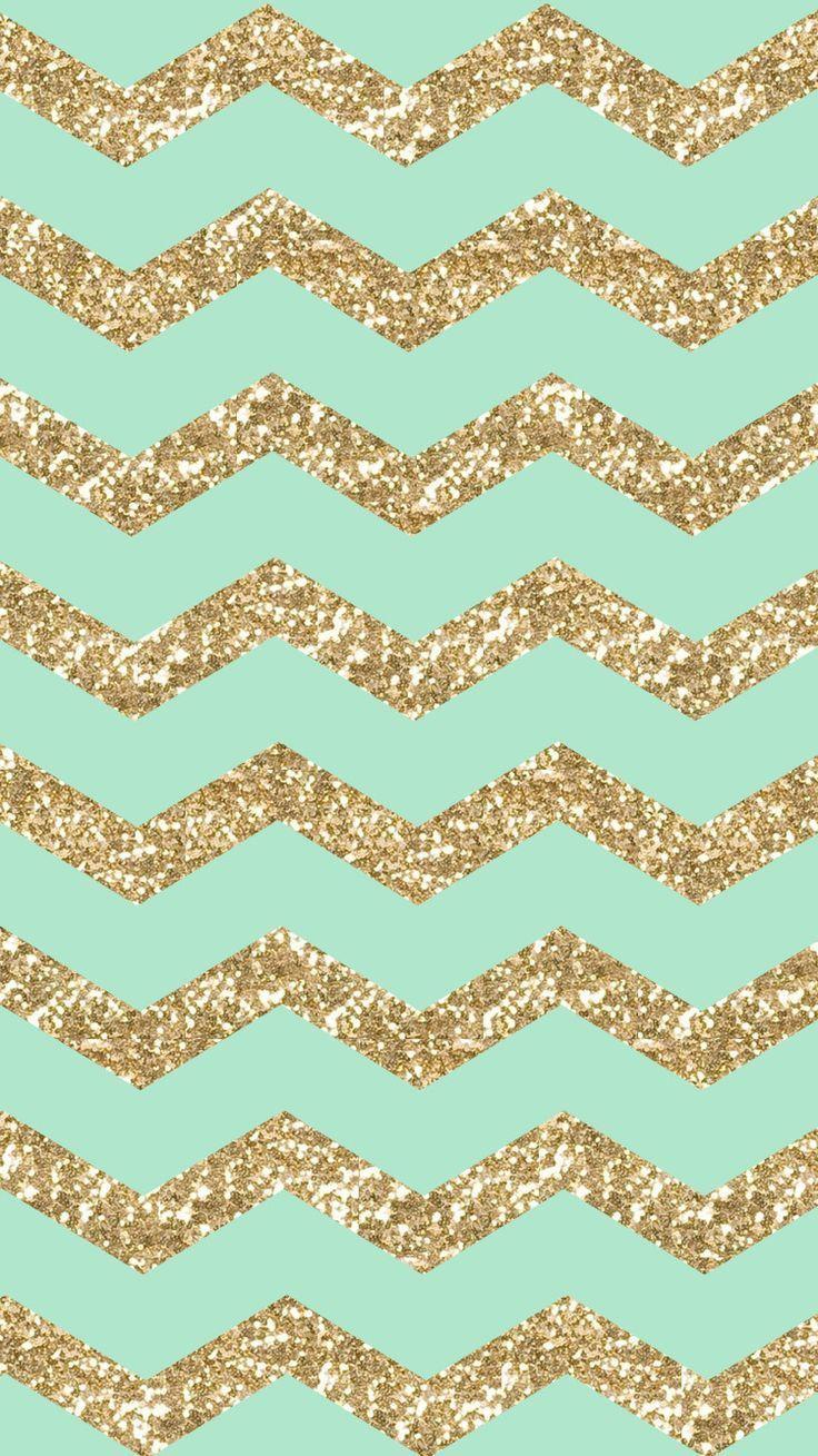 Shining Pattern Zigzag Cute #Stylish #Girly Gold Glitter Sparkle