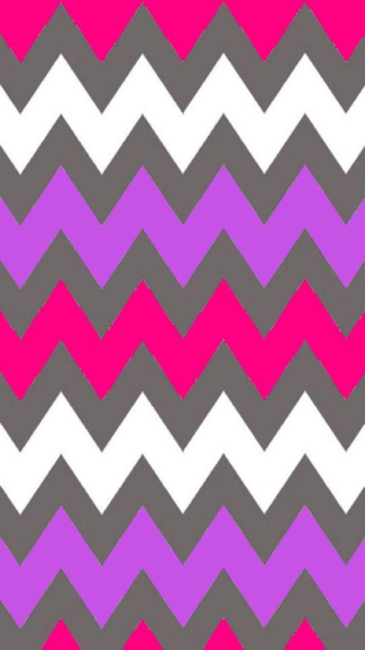 Cool, This Multi Colors Chevron IPhone 6 Wallpaper, Purple