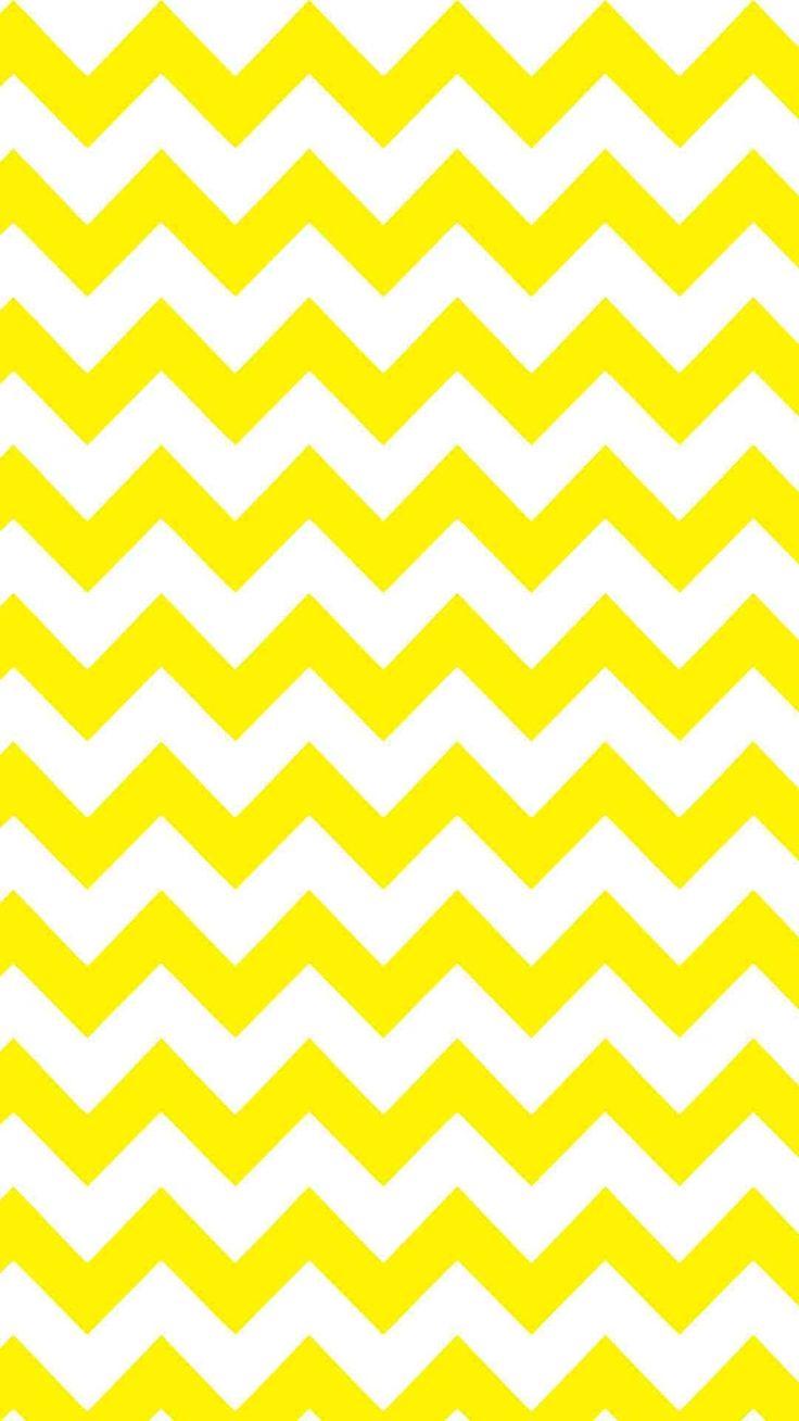 Yellow and White Chevron iPhone 6 Plus Wallpaper Pattern