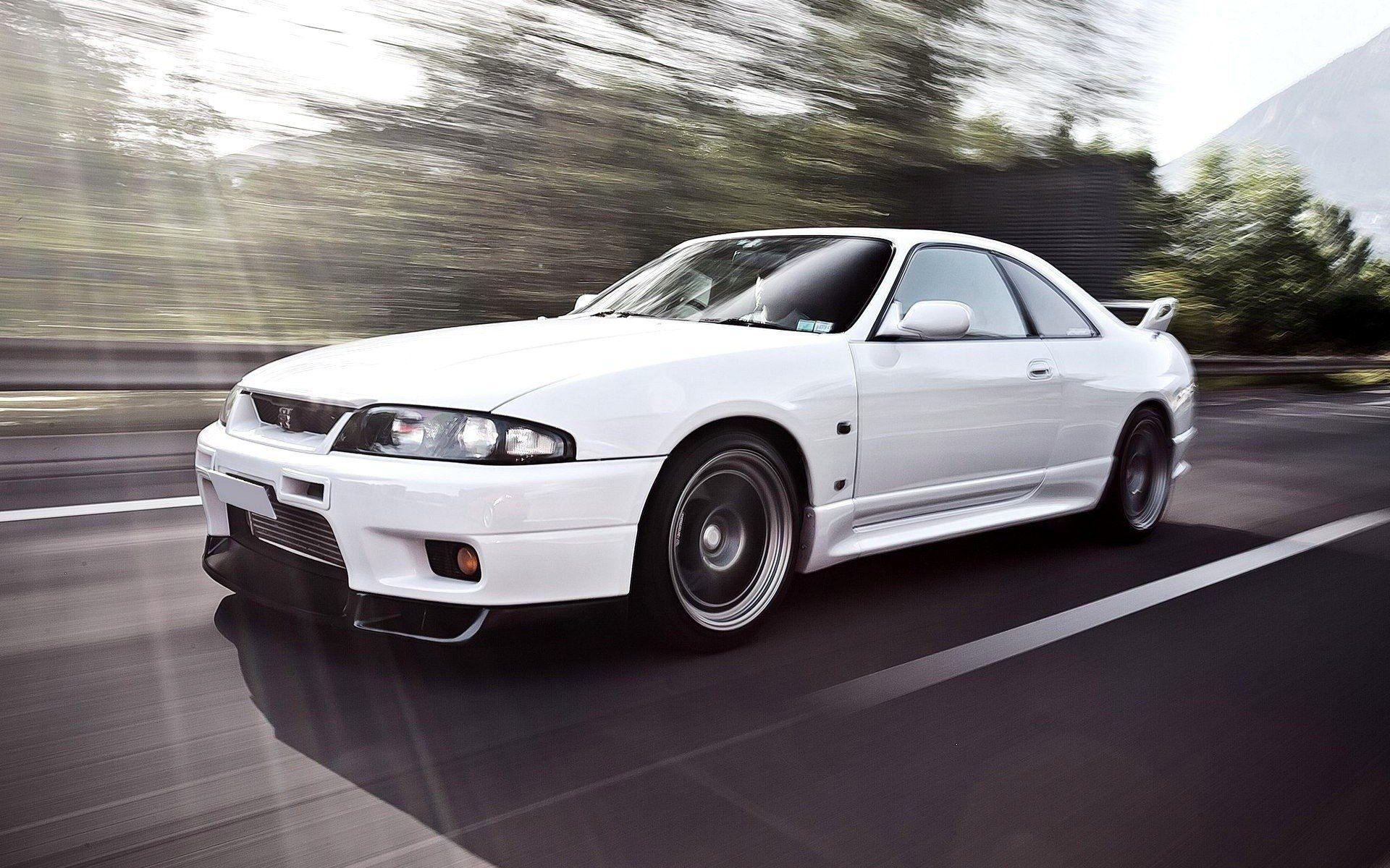 desktop speed vehicles white jdm nissan skyline r33 japan HD wallpaper