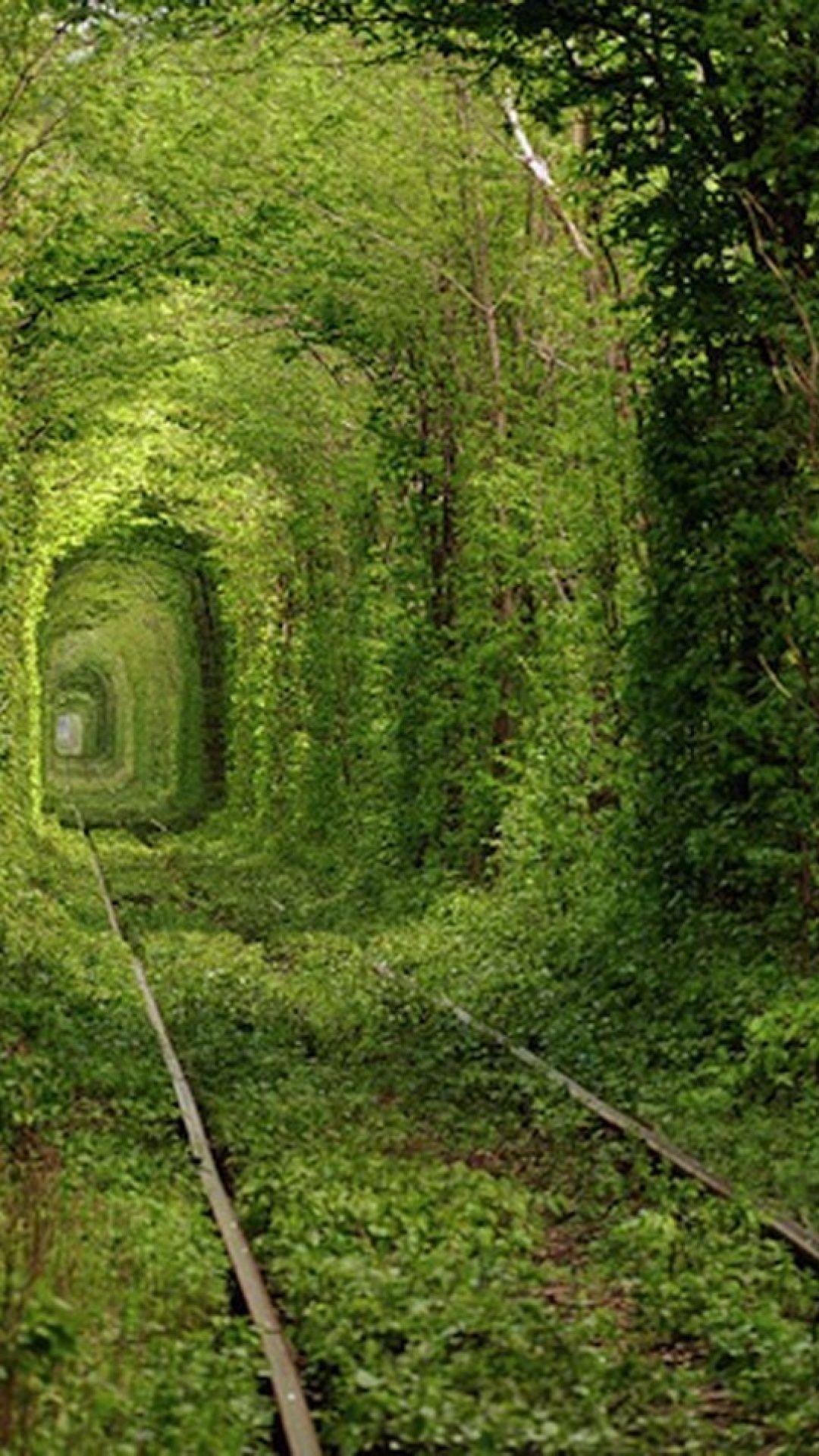 Widescreen X Rail Way Tunnel Ukraine Nature Galaxy S On Wallpaper S4