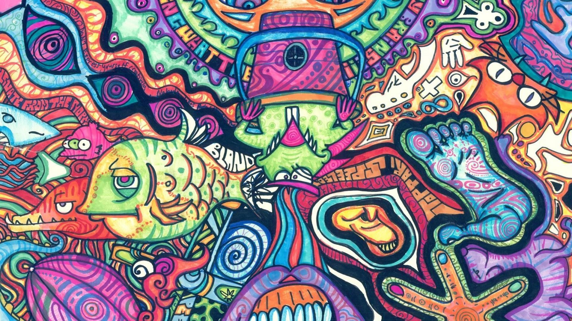 Trippy Hippie Wallpaper, Picture