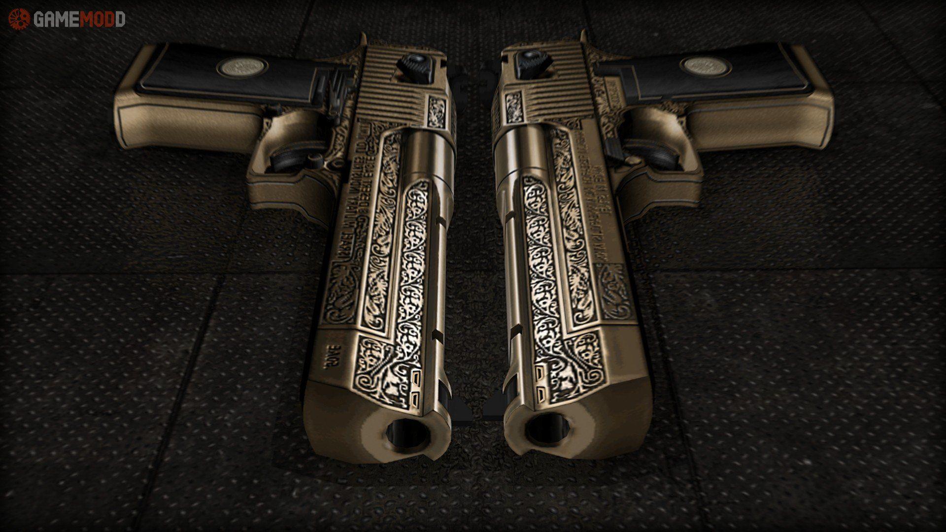 Gold Engraved Desert Eagle CS 1.6 Weapons Desert Eagle