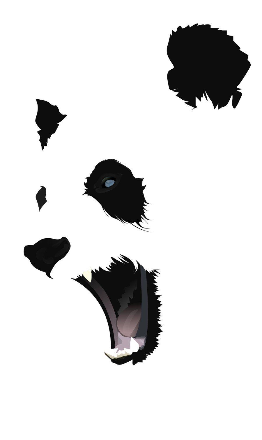 BLACK & WHITE. mota. Panda, Black and Wallpaper