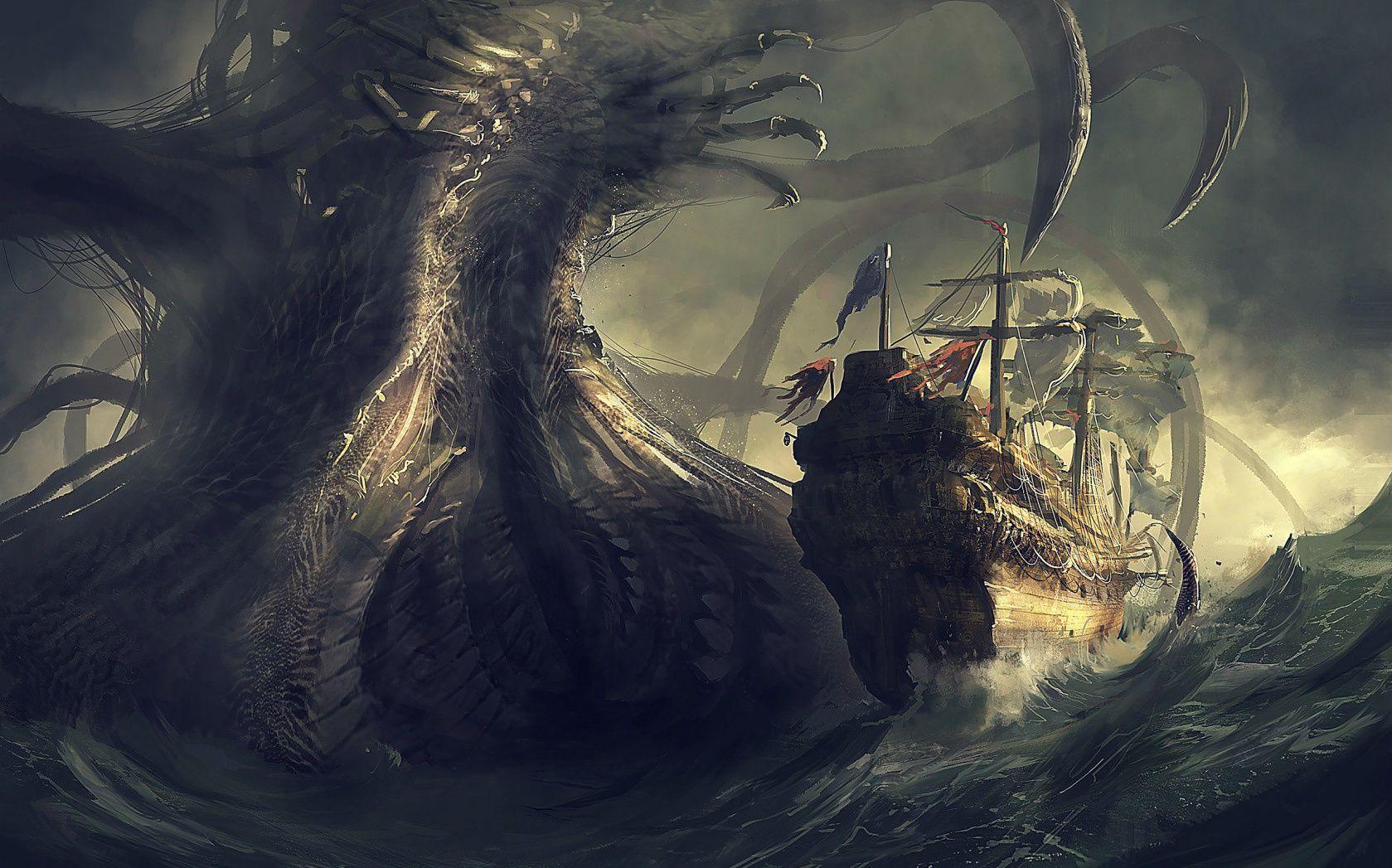 Sea Monster Wallpaper and Background Imagex1047