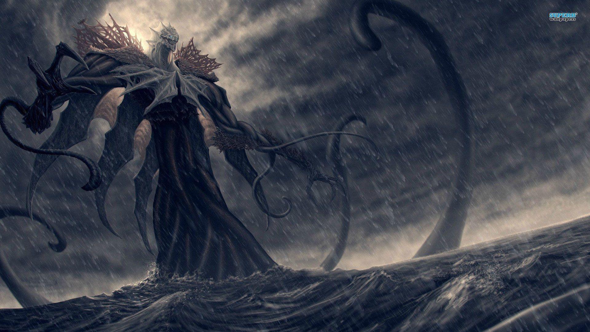 Fantasy Sea Monster Wallpaper. Aquaphobia. Sea