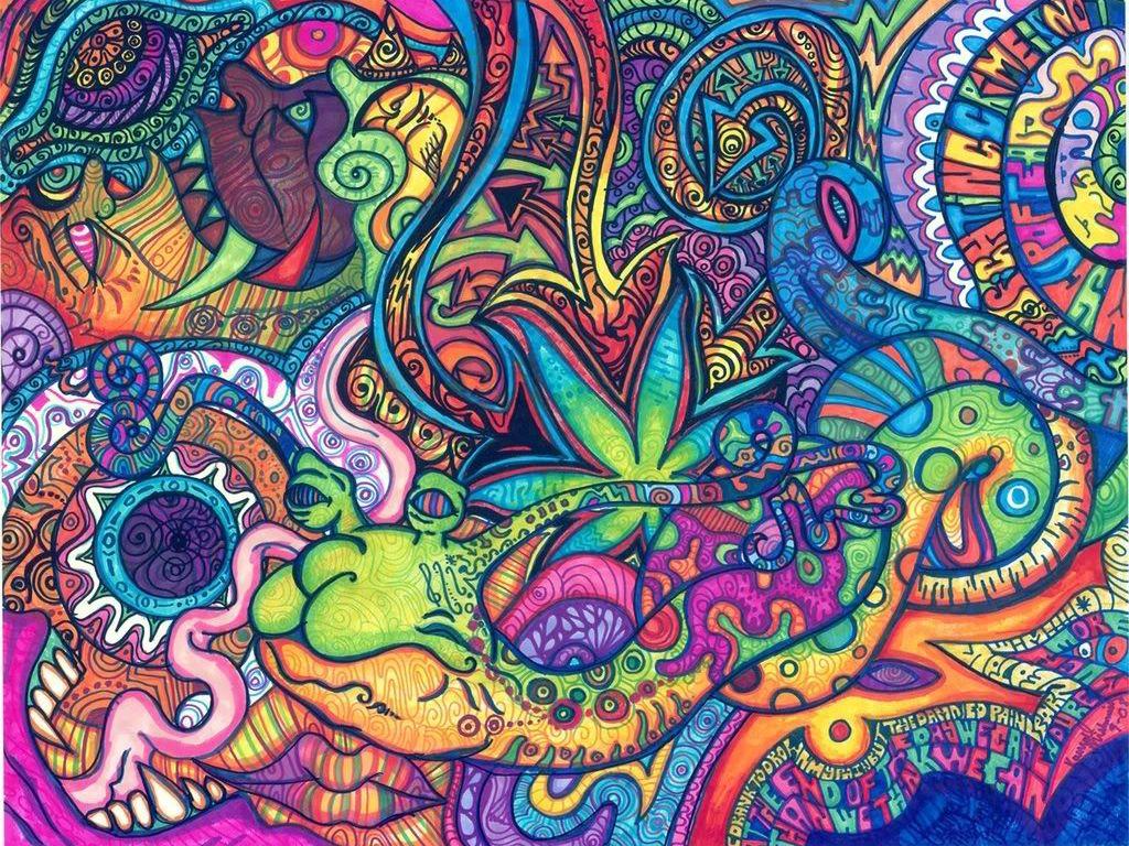 colorful weed drawings tumblr