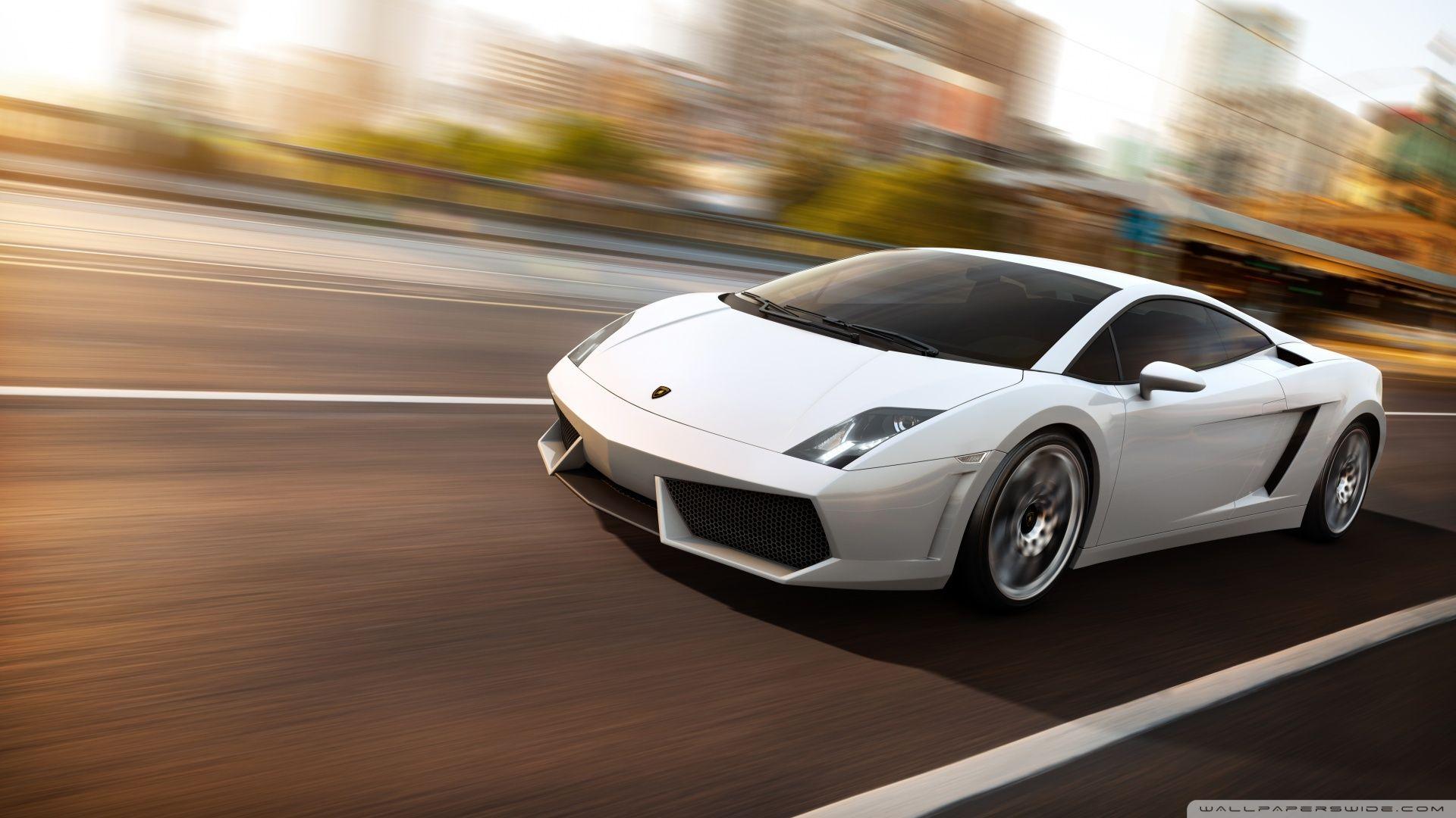 Lamborghini Gallardo LP560 White ❤ 4K HD Desktop Wallpaper