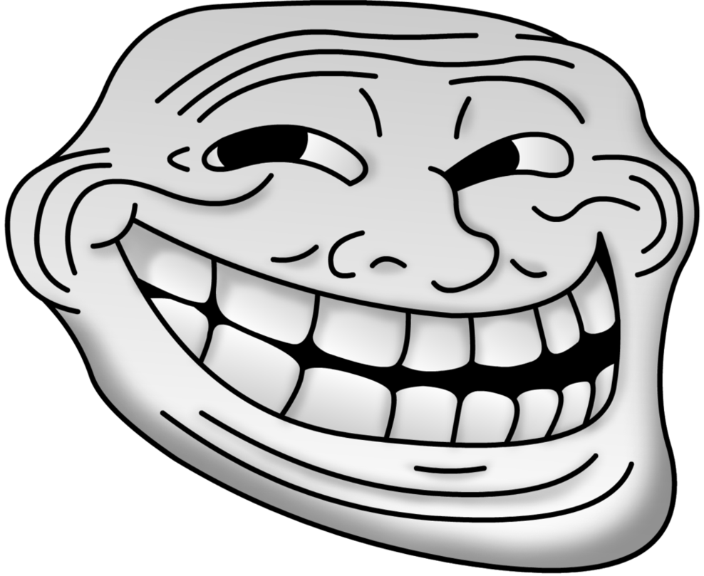 Troll Face transparent PNG image