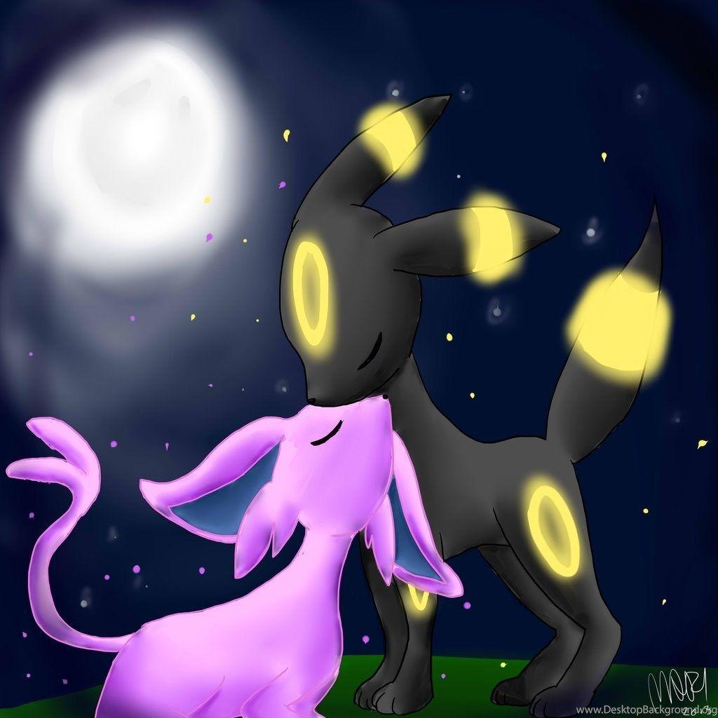 Umbreon And Espeon Wallpaper Desktop Background