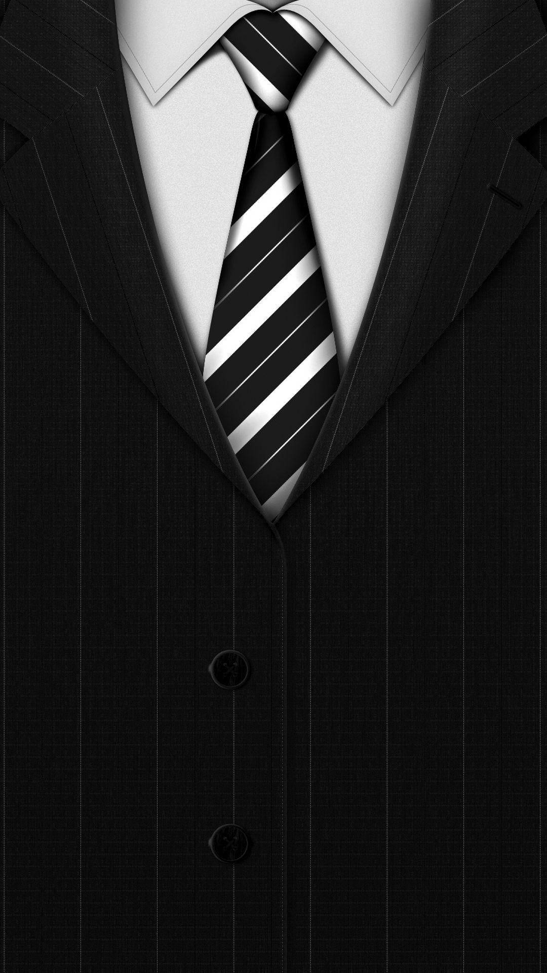 Man Suit Shirt Tie Lines Android Wallpaper free download