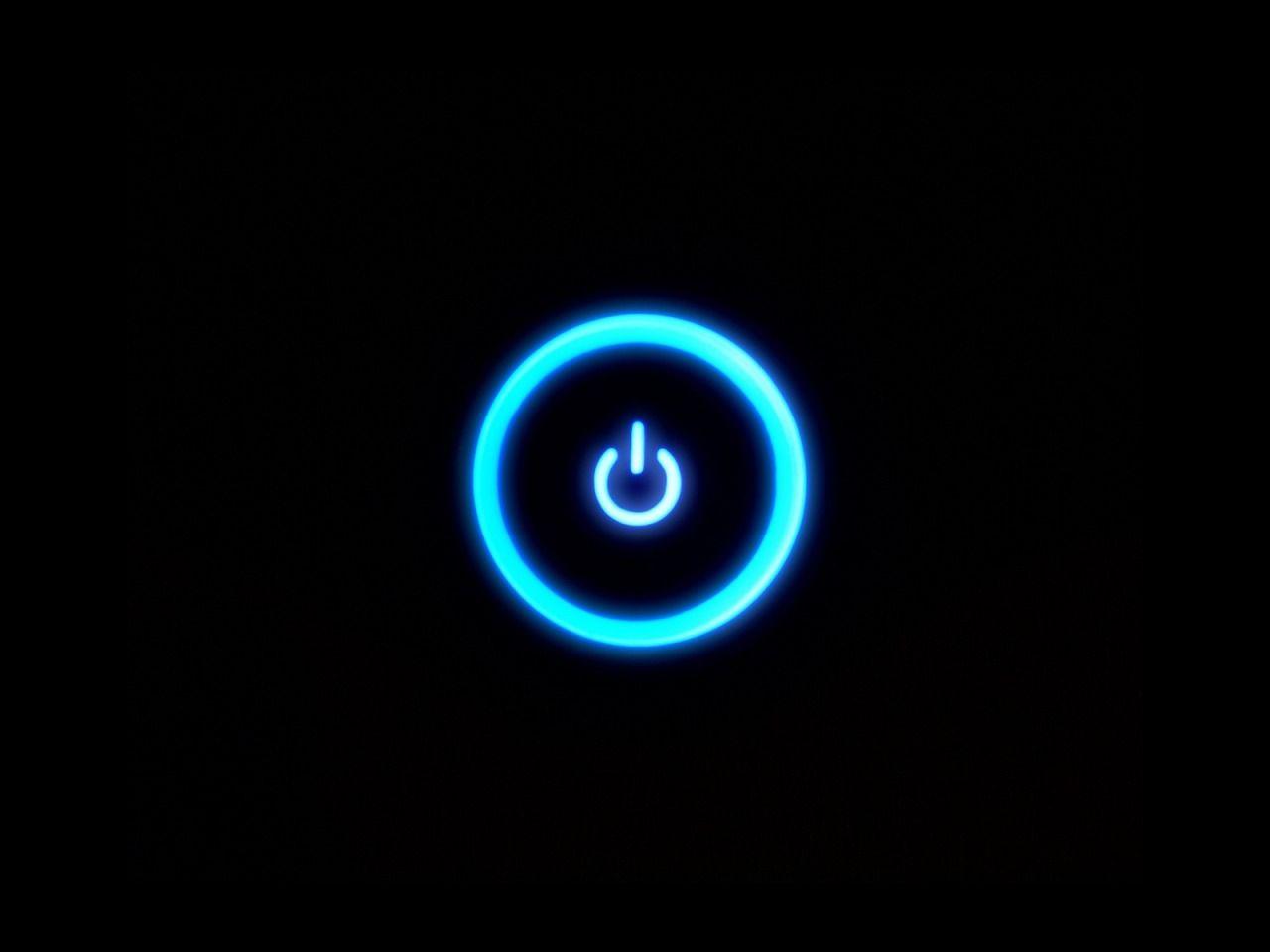 blue, Xbox, power button, glow, Xbox black background wallpaper