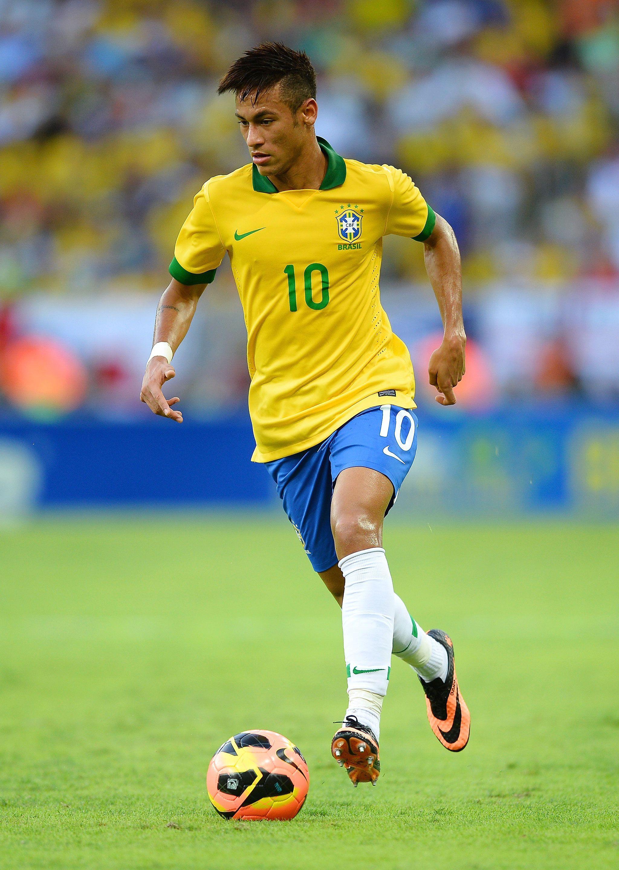 Brazil 10 NEYMAR JR Yellow Home Soccer Jersey Image Background