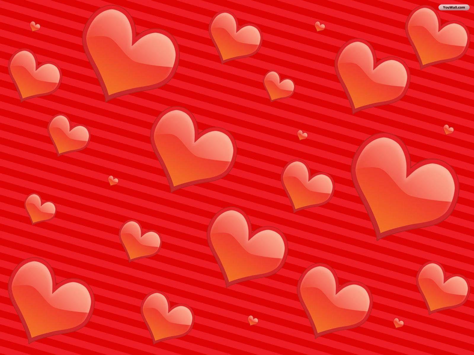 Free Wallpaper With Hearts HD Wallpaper Endearing