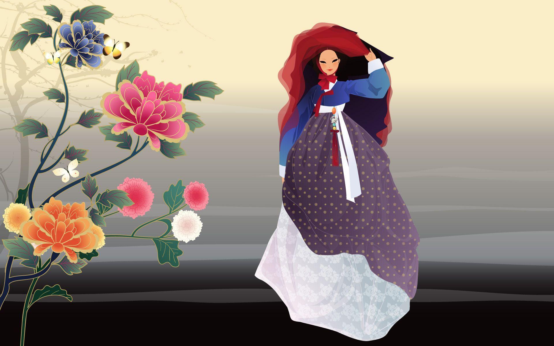 8513 Korean Women (1920×1200). Korean Hanbok