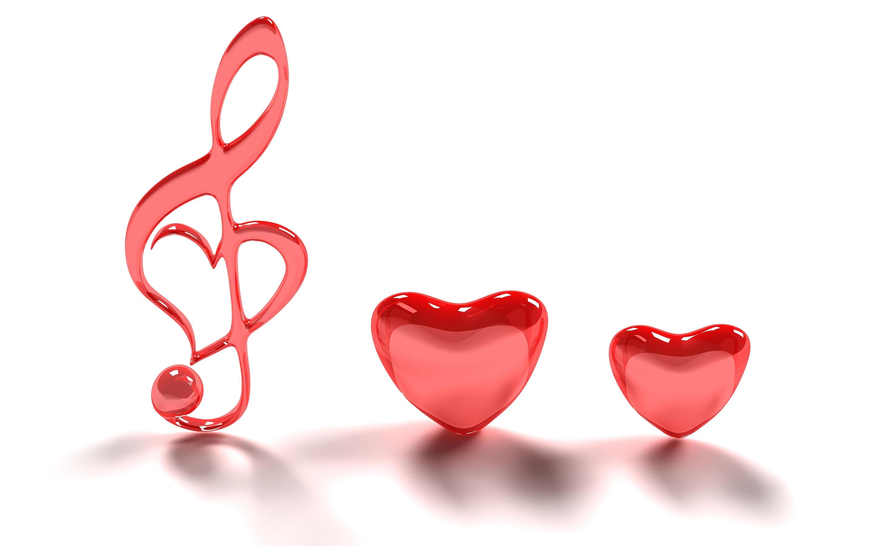 Cute Red Love Heart Wallpaper Background