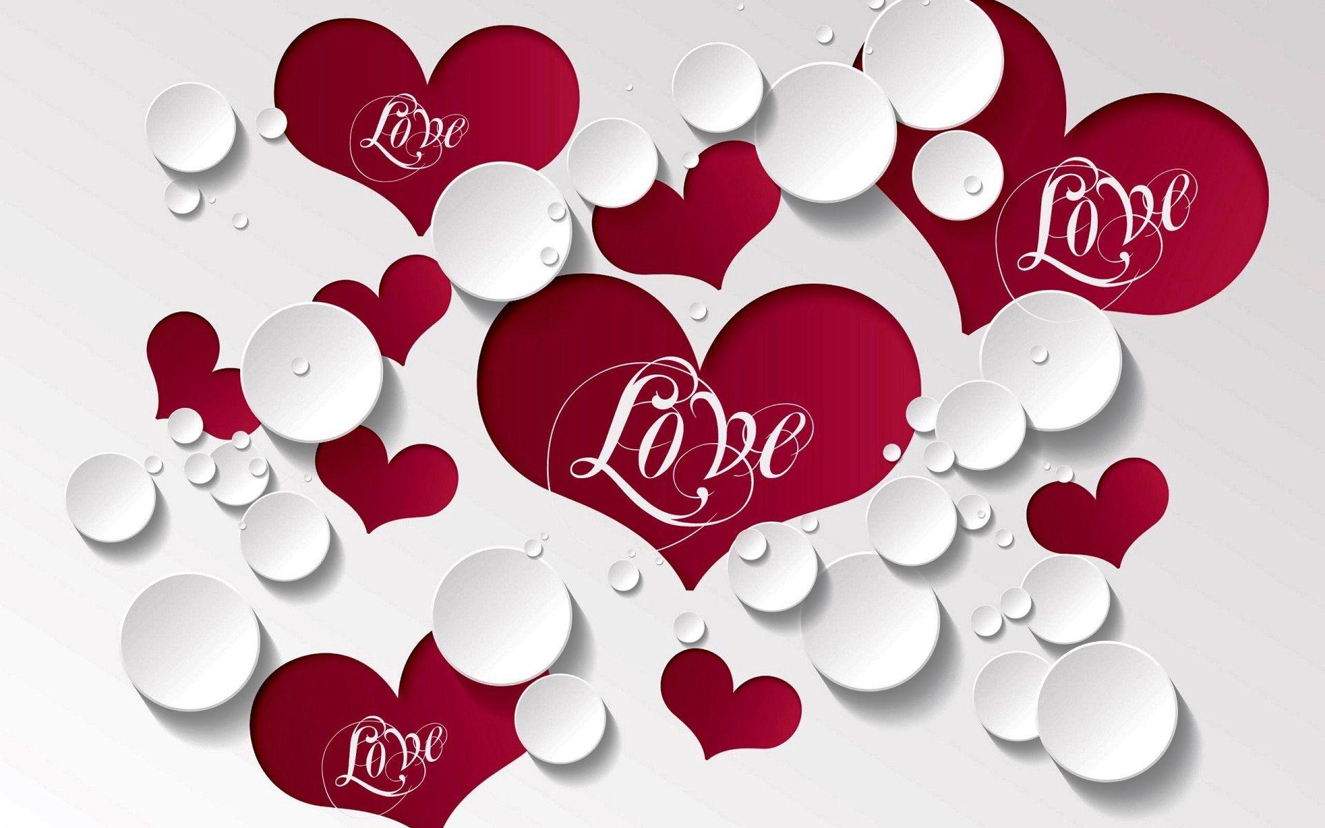 Love many hearts emboss new wallpaper HD wallpaperNew HD