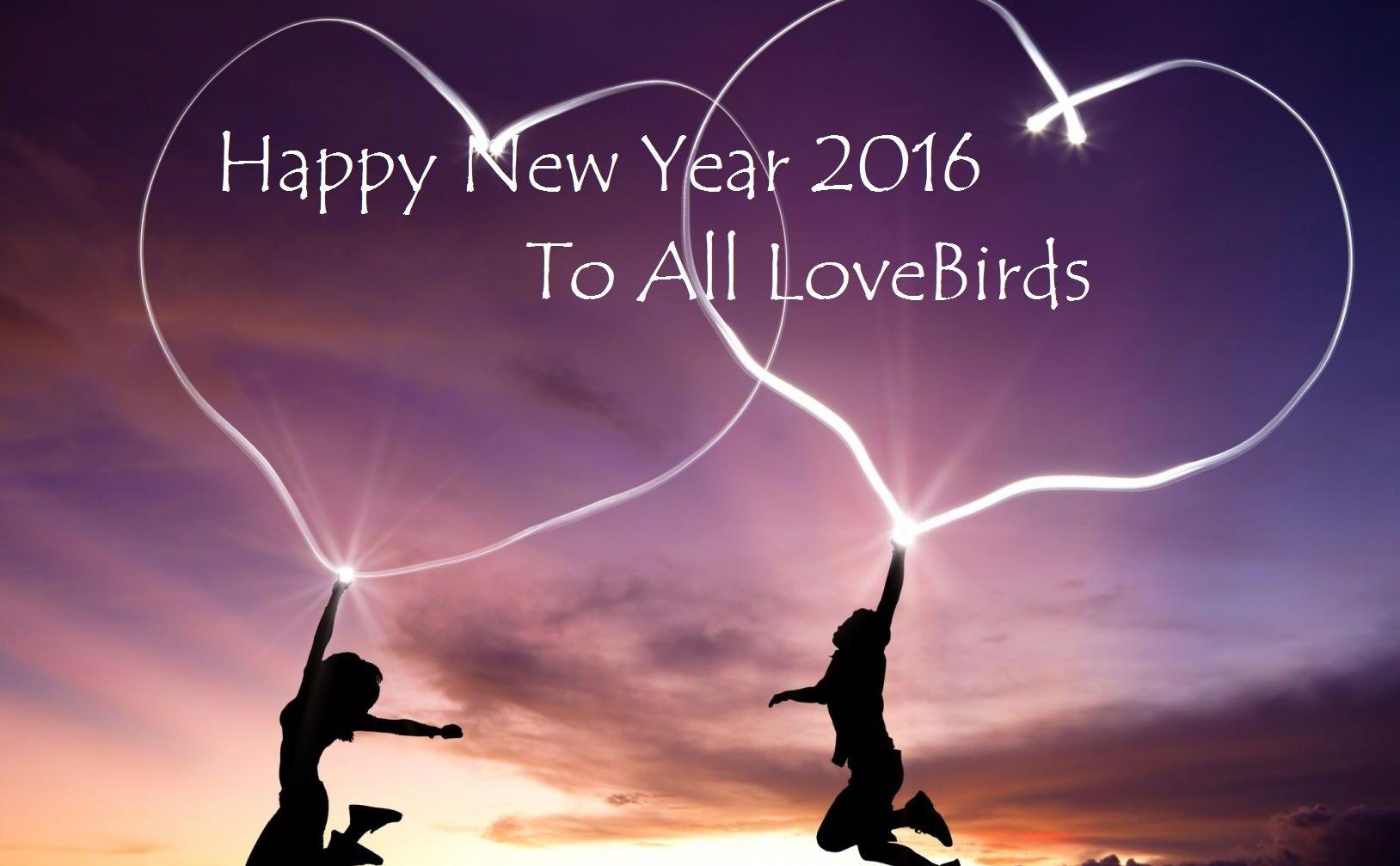 Wallpaper Sweet Happy New Year Love Couple Photo With Romantic