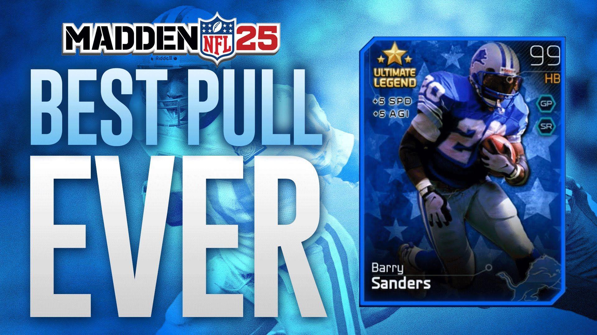 Madden 25 Cover Photo: Barry Sanders