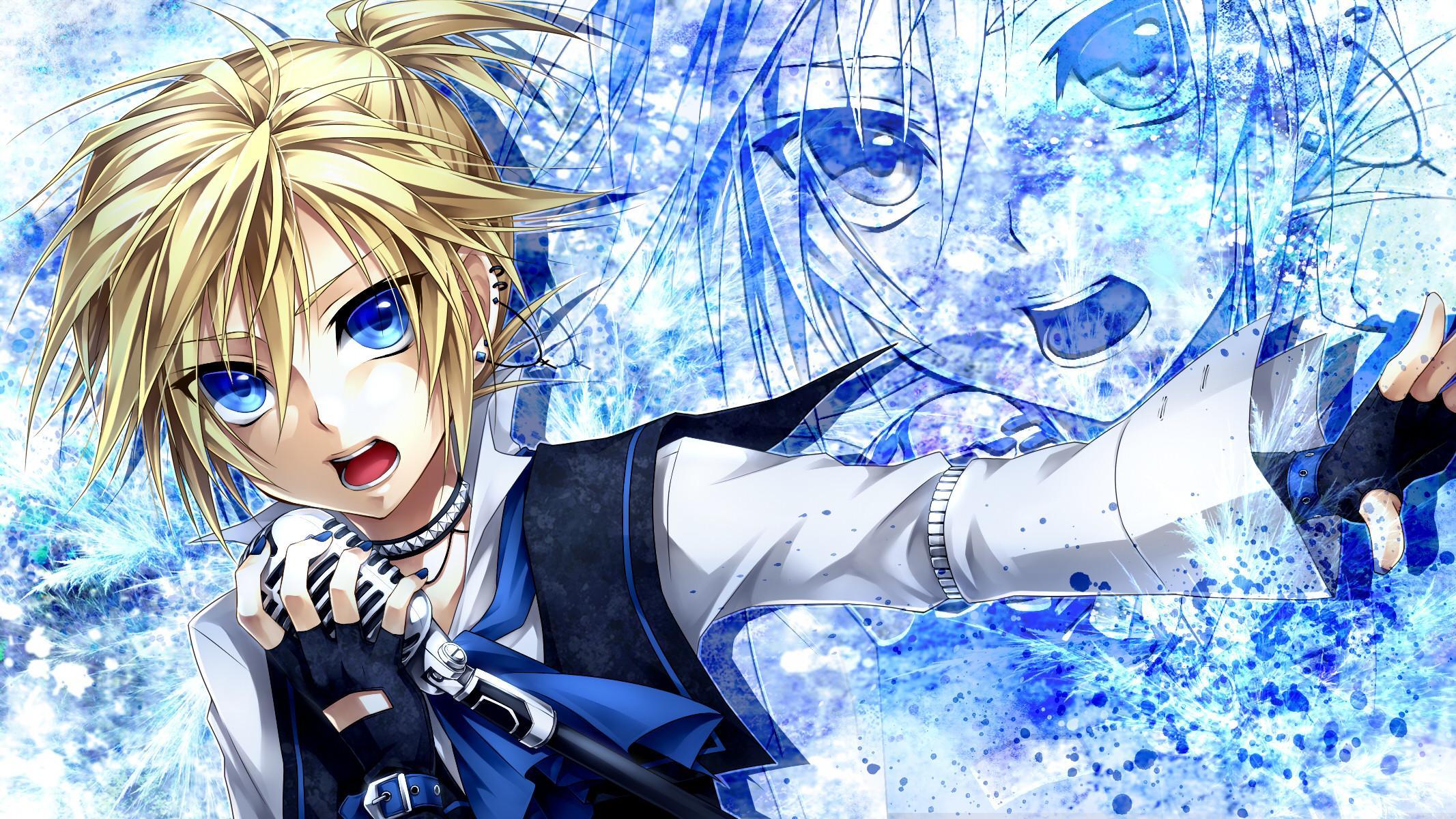 wallpaper ueno tsuki, vocaloid, kagamine len HD, Widescreen