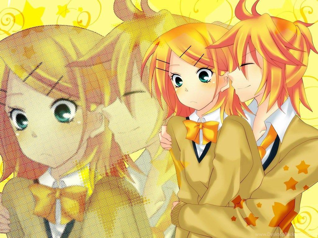 Vocaloid Kagamine Rin Kagamine Len Wallpaper Desktop Background