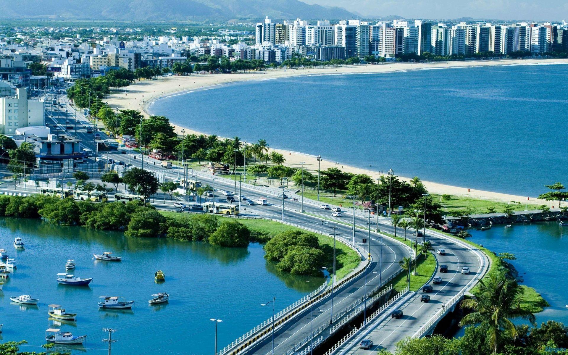 Brazil City Beach HD Wallpaper, Background Image