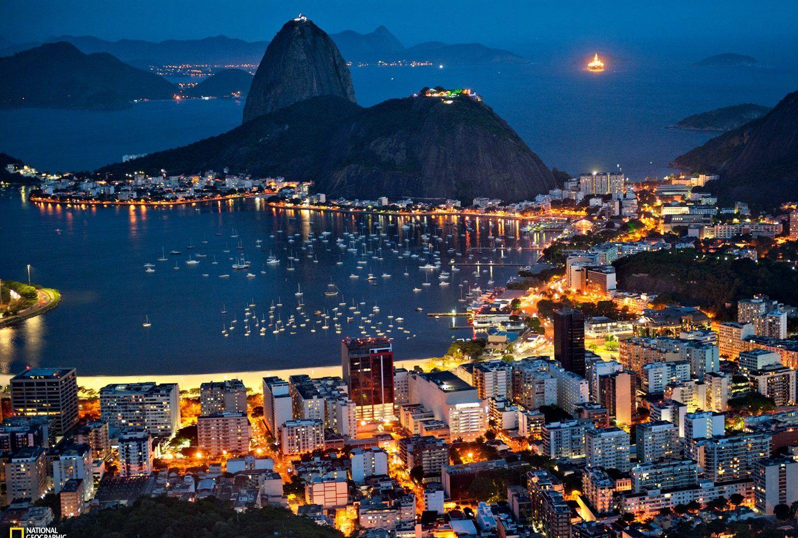 Color wallpaper: Rio Janeiro Cities Brazil City Lights